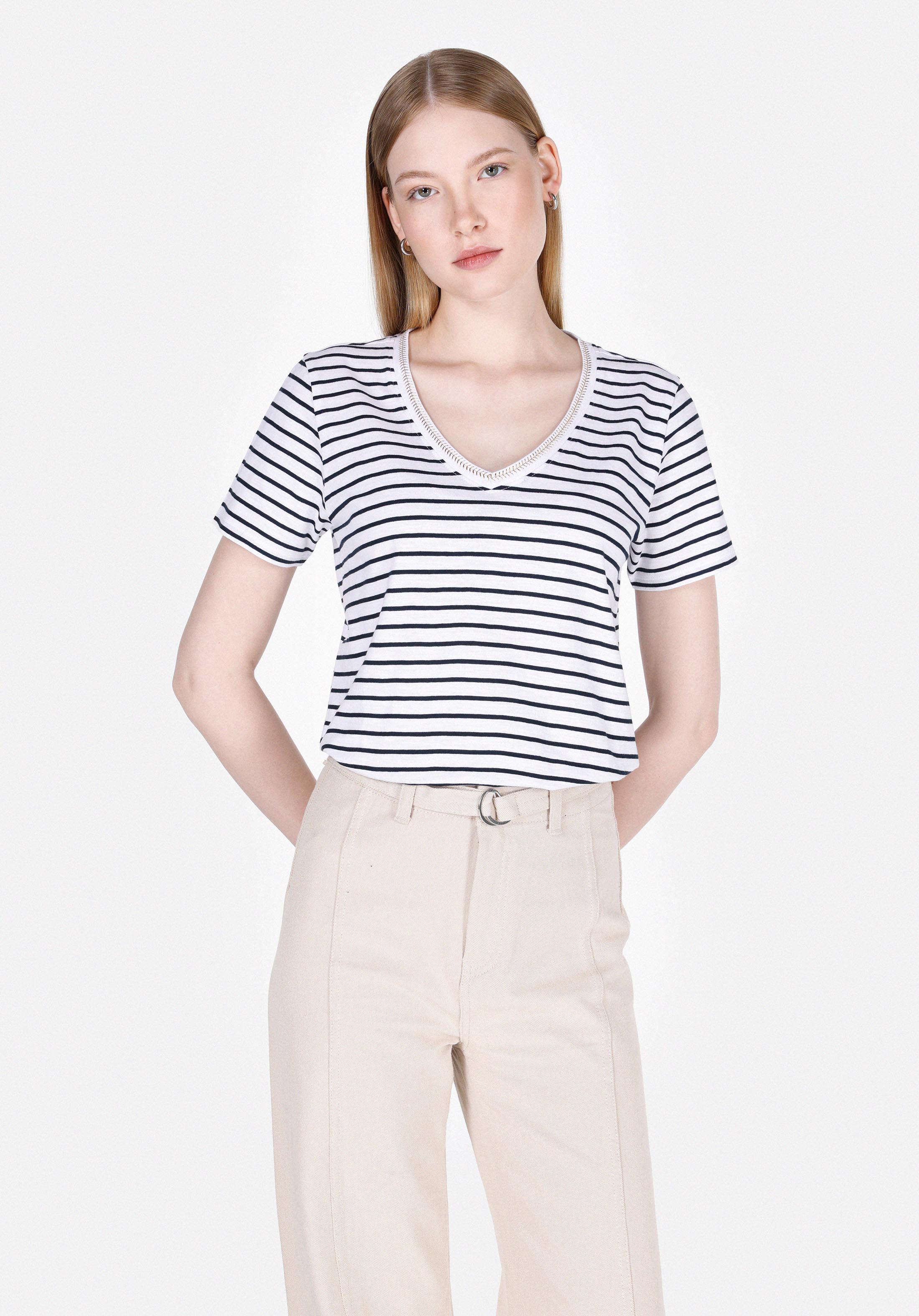 Afișați detalii pentru Tricou Cu Maneca Scurta De Dama Albastru Marin Regular Fit  Cl1073551
