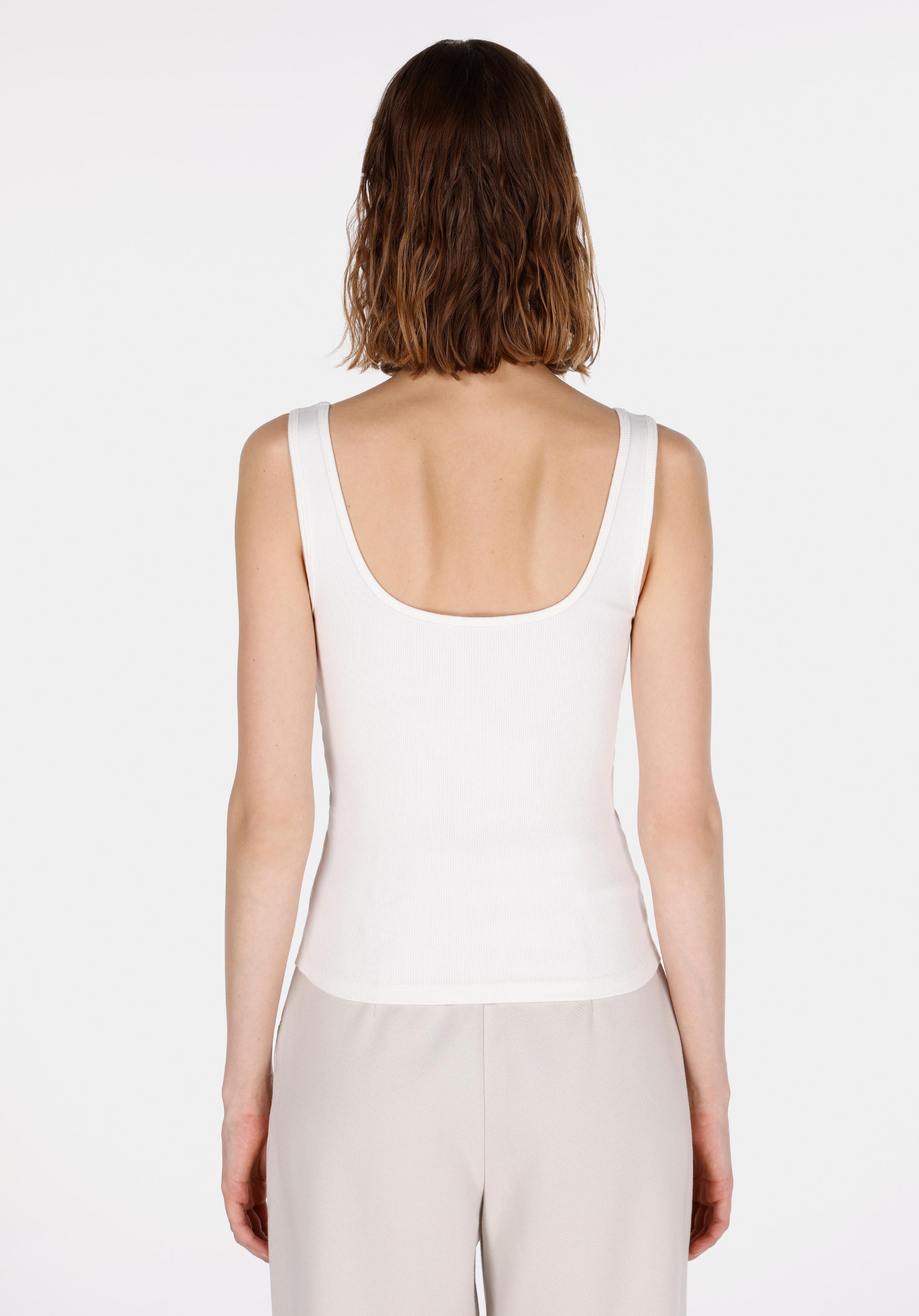 Afișați detalii pentru Maiou De Dama Alb Slim Fit  Cl1073552