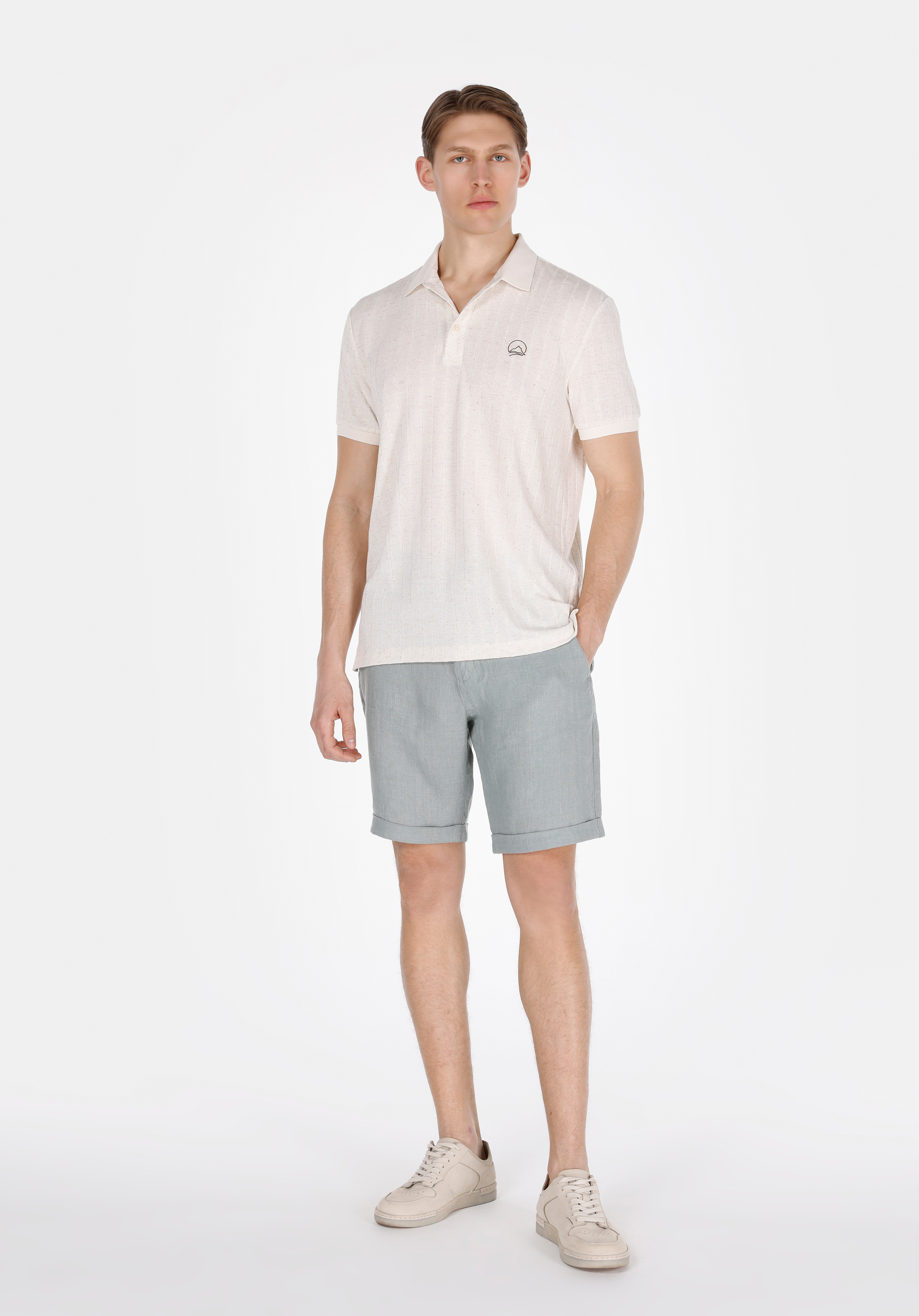 Afișați detalii pentru Short / Pantaloni Scurti De Barbati Verde Regular Fit  Cl1074528