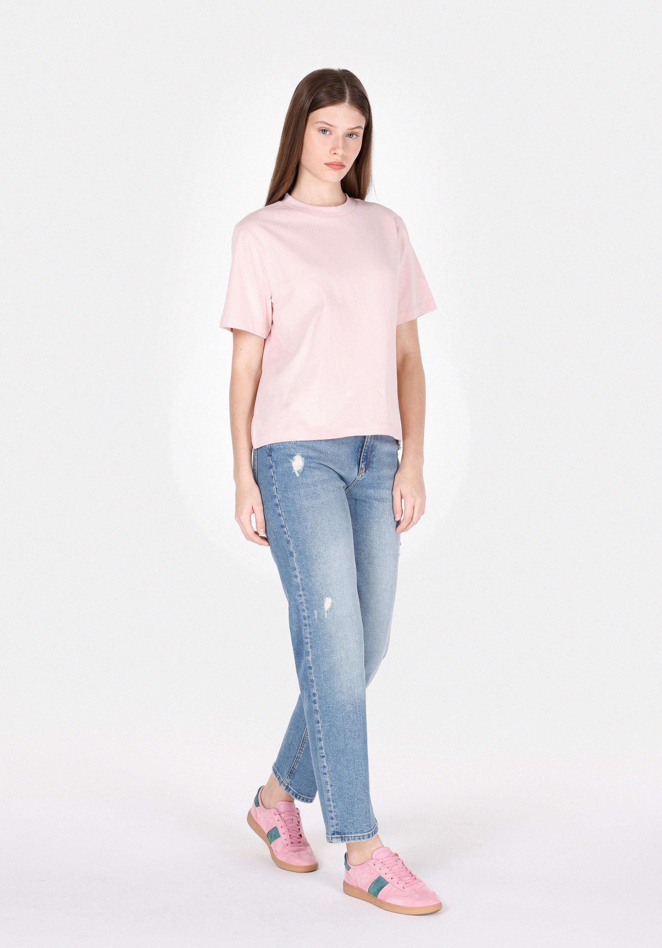 Afișați detalii pentru Pantaloni De Dama Albastru Straight Fit 884 Lauren Cl1072260
