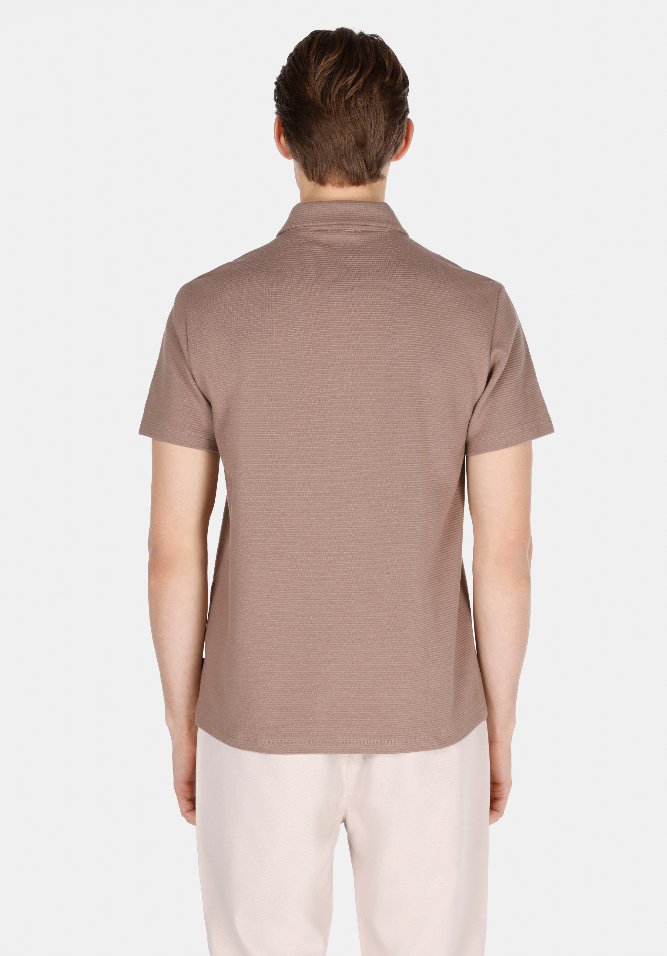 Afișați detalii pentru Tricou Polo Cu Maneca Scurta De Barbati Maro Regular Fit  Cl1073580
