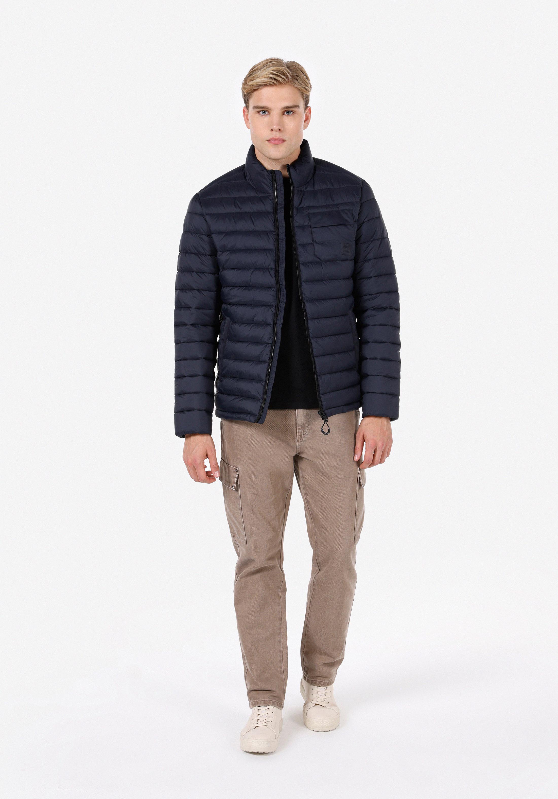 Afișați detalii pentru Jacheta De Barbati Albastru Marin Slim Fit  Cl1073582