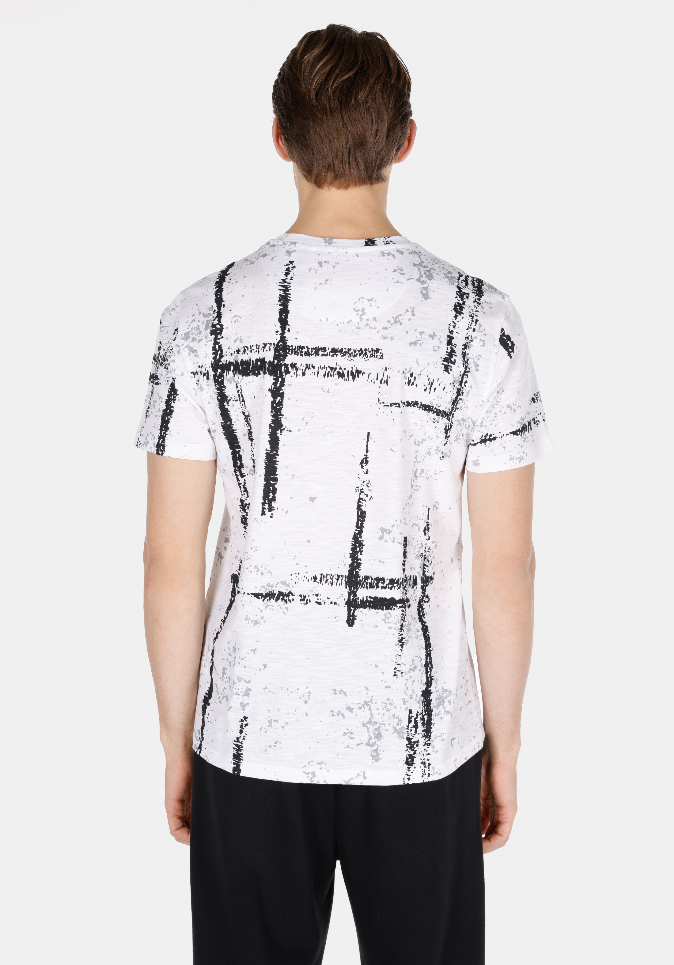 Afișați detalii pentru Tricou Cu Maneca Scurta De Barbati Alb Regular Fit  Cl1073603
