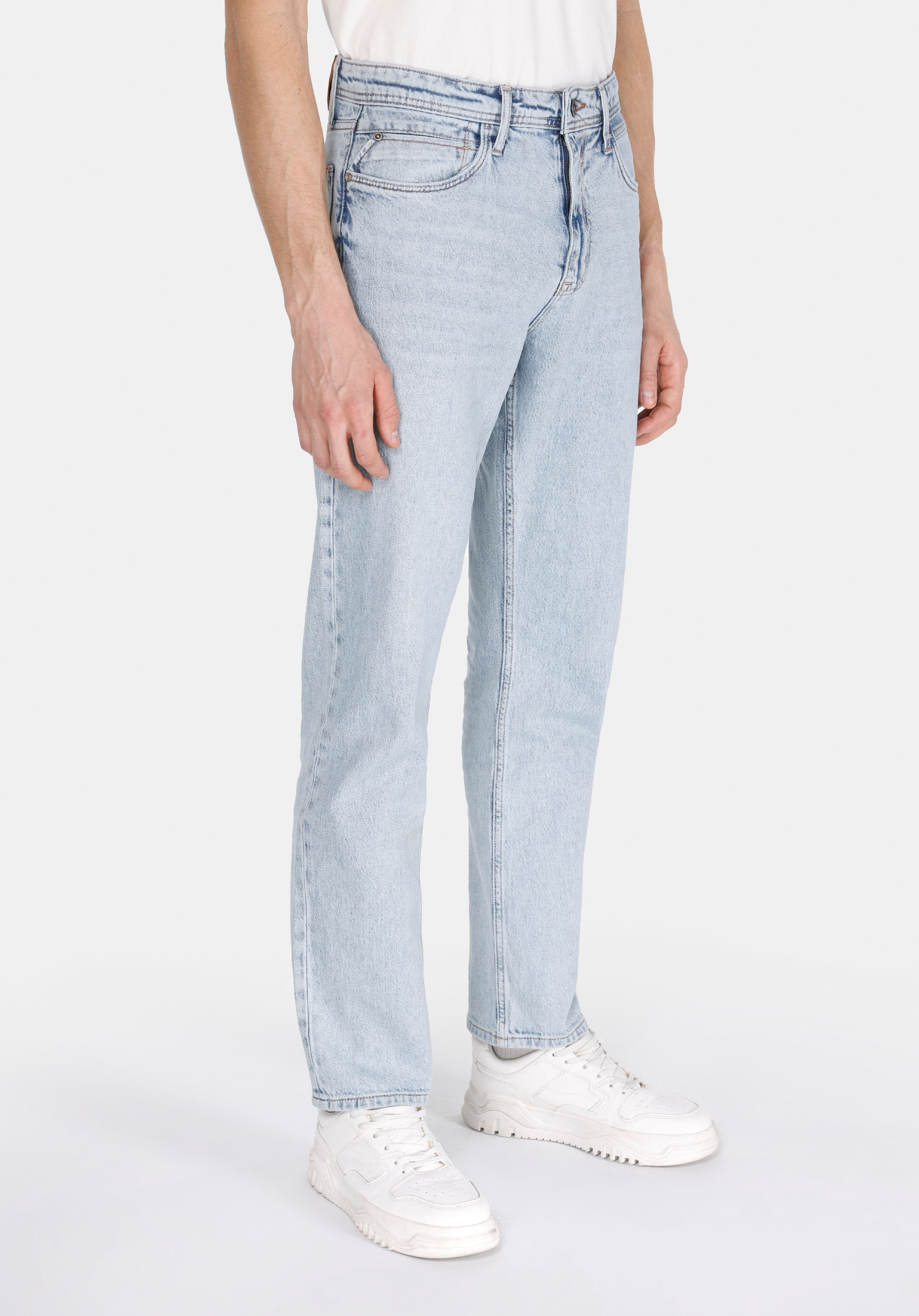 Afișați detalii pentru Blugi Indigo Slim Straight Pentru Bărbați