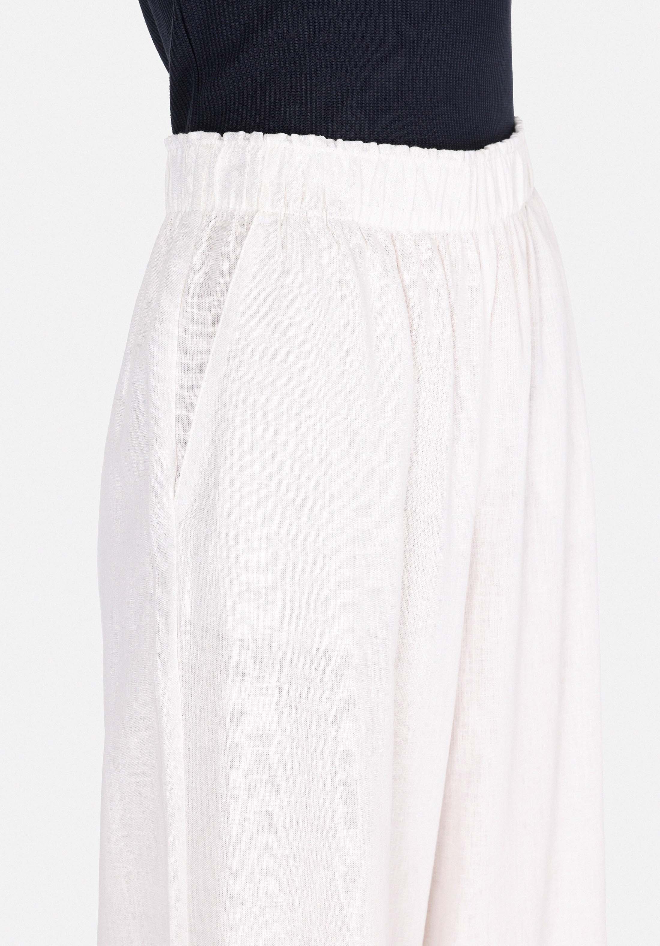 Afișați detalii pentru Pantaloni De Dama Alb Regular Fit  Cl1074805