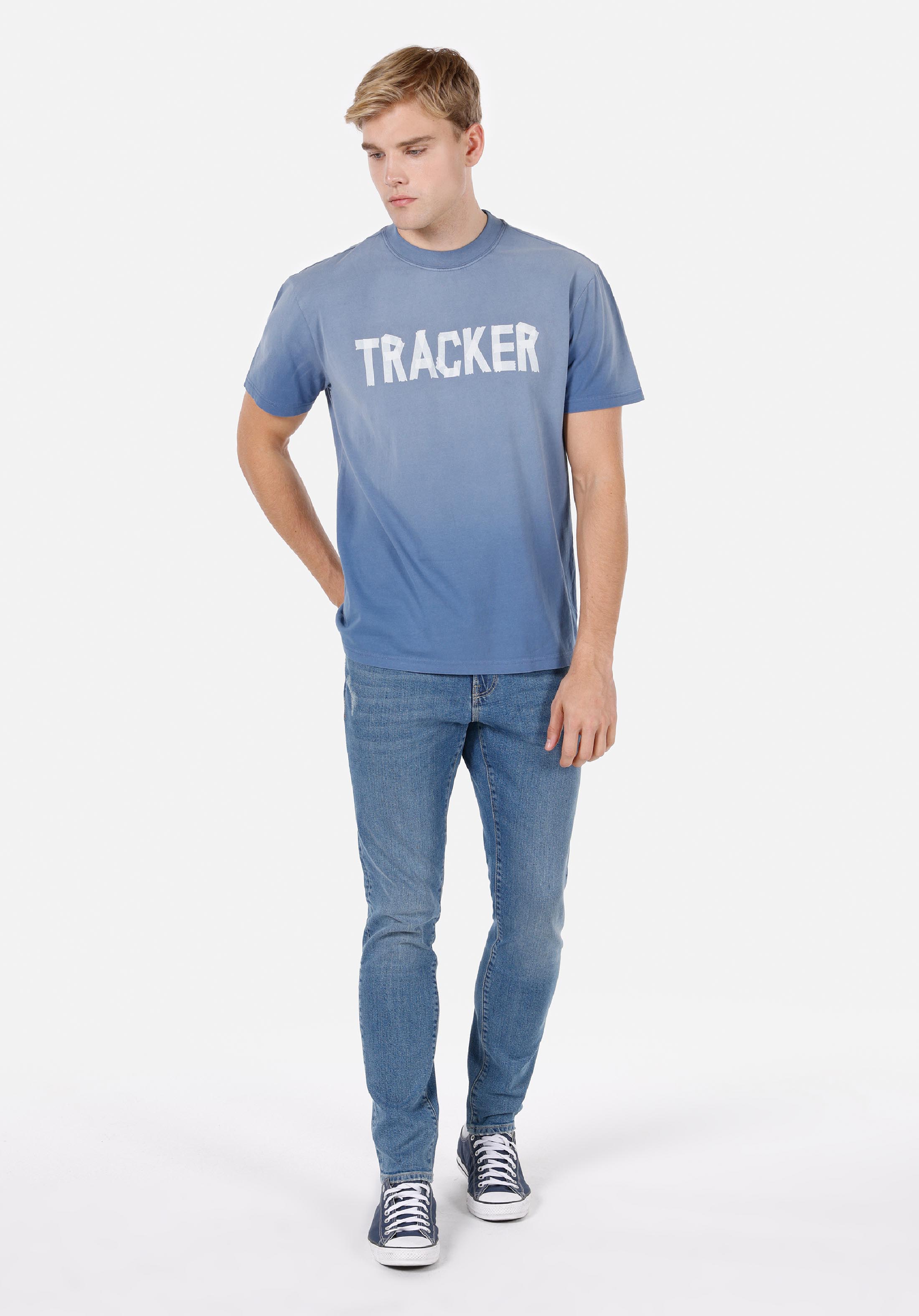 Afișați detalii pentru Tricou Cu Maneca Scurta De Barbati Albastru Comfort Fit  Cl1072380