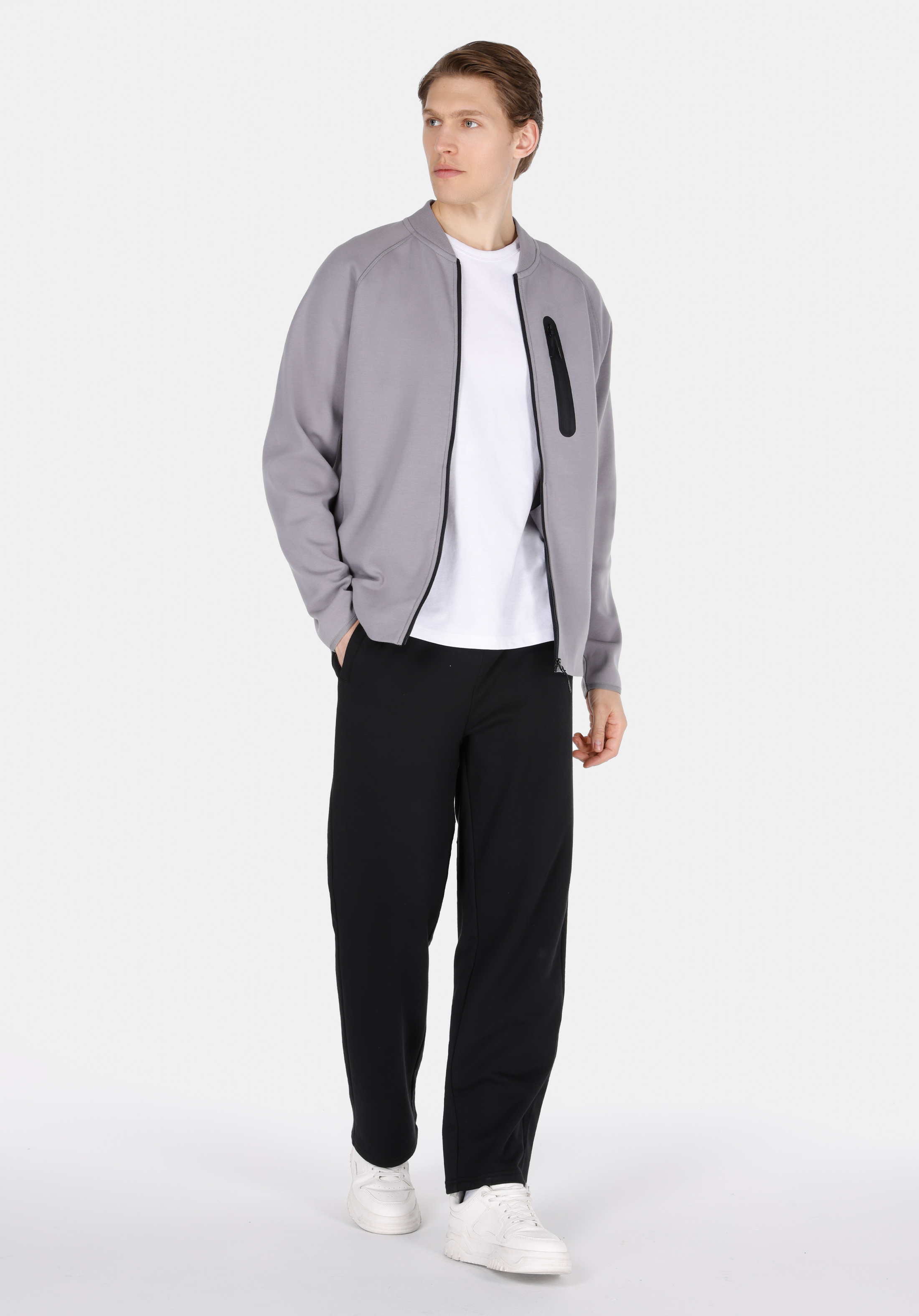 Afișați detalii pentru Jachetă Gri Pentru Bărbați Comfort Fit