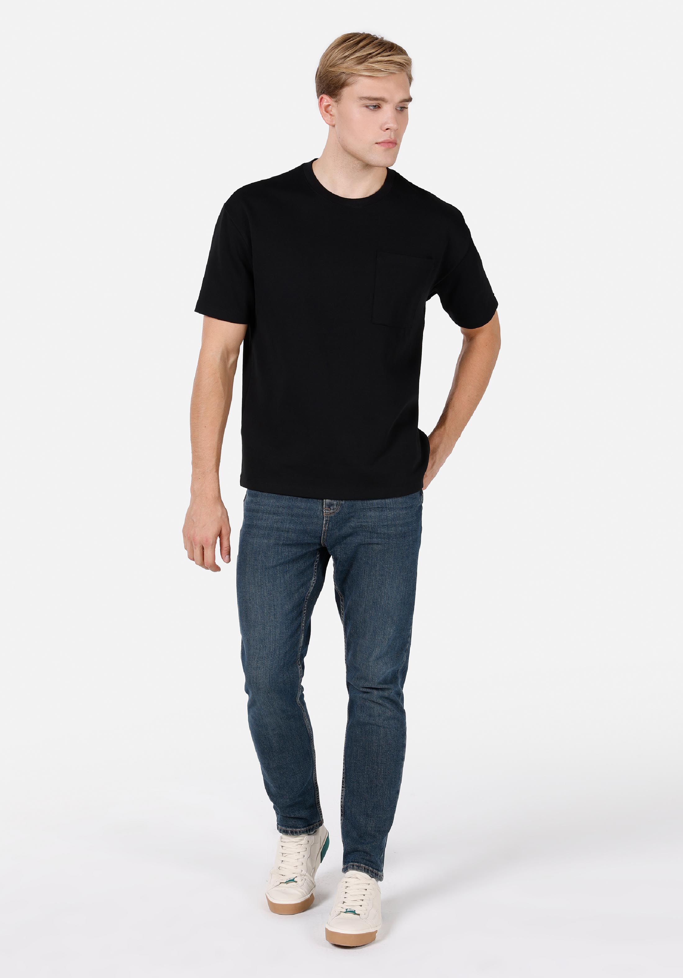 Afișați detalii pentru Pantaloni De Barbati Albastru Regular Fit 067 Jack Cl1072431