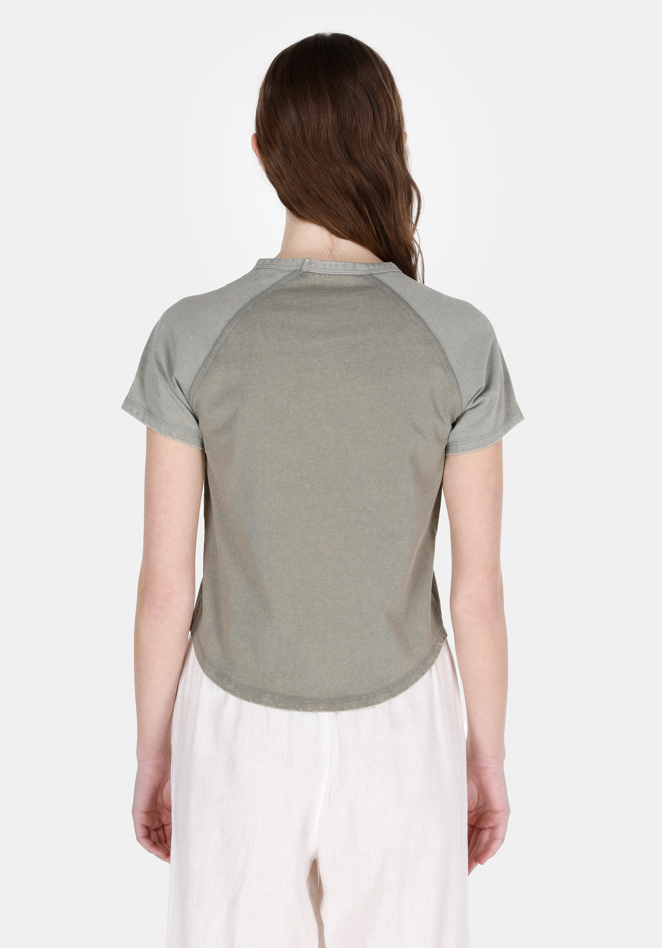 Afișați detalii pentru Tricou Cu Maneca Scurta De Dama Kaki Slim Fit  Cl1073710