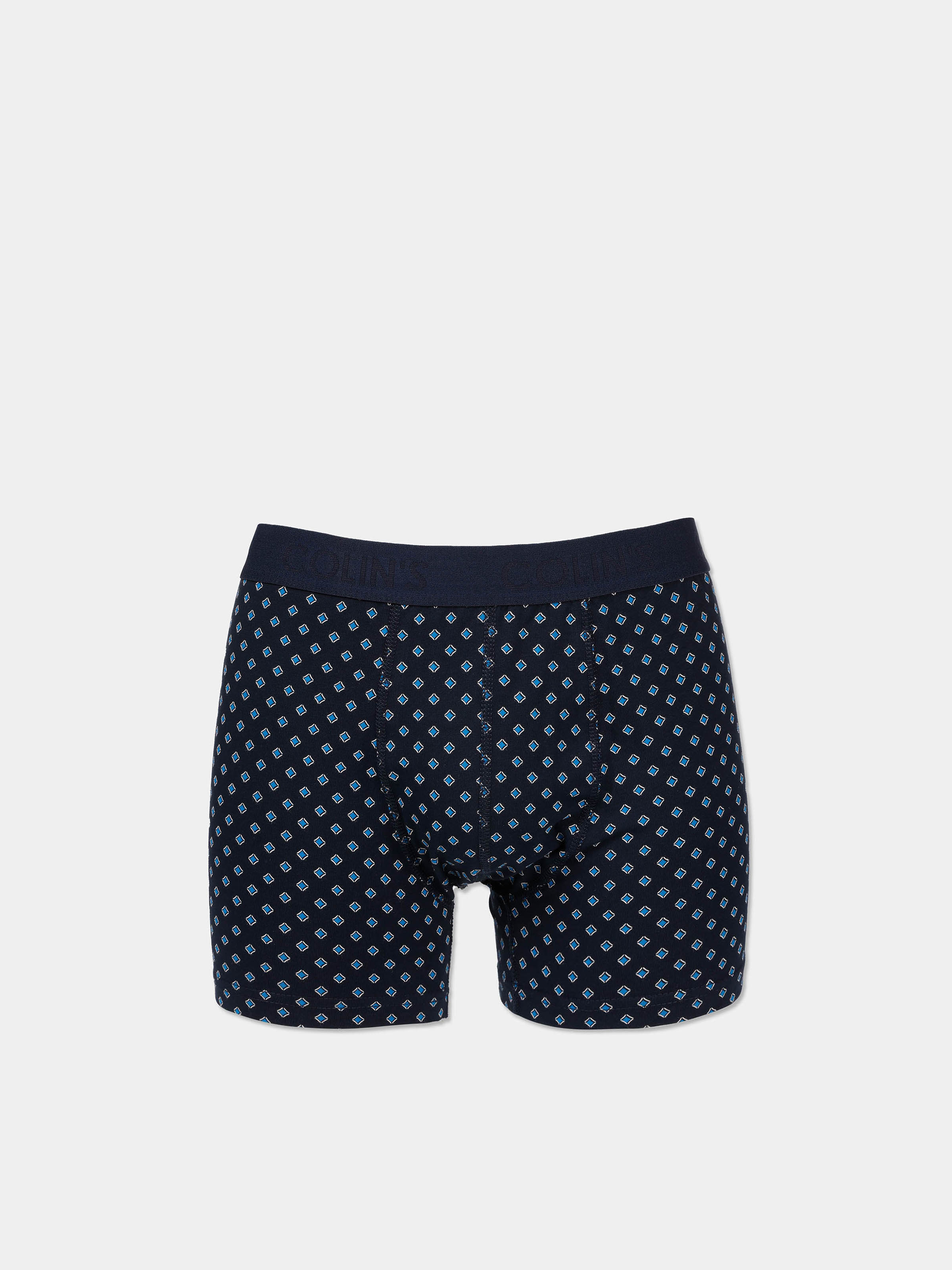 Afișați detalii pentru Modern Fit Imprimat Boxer Bleumarin Pentru Bărbați