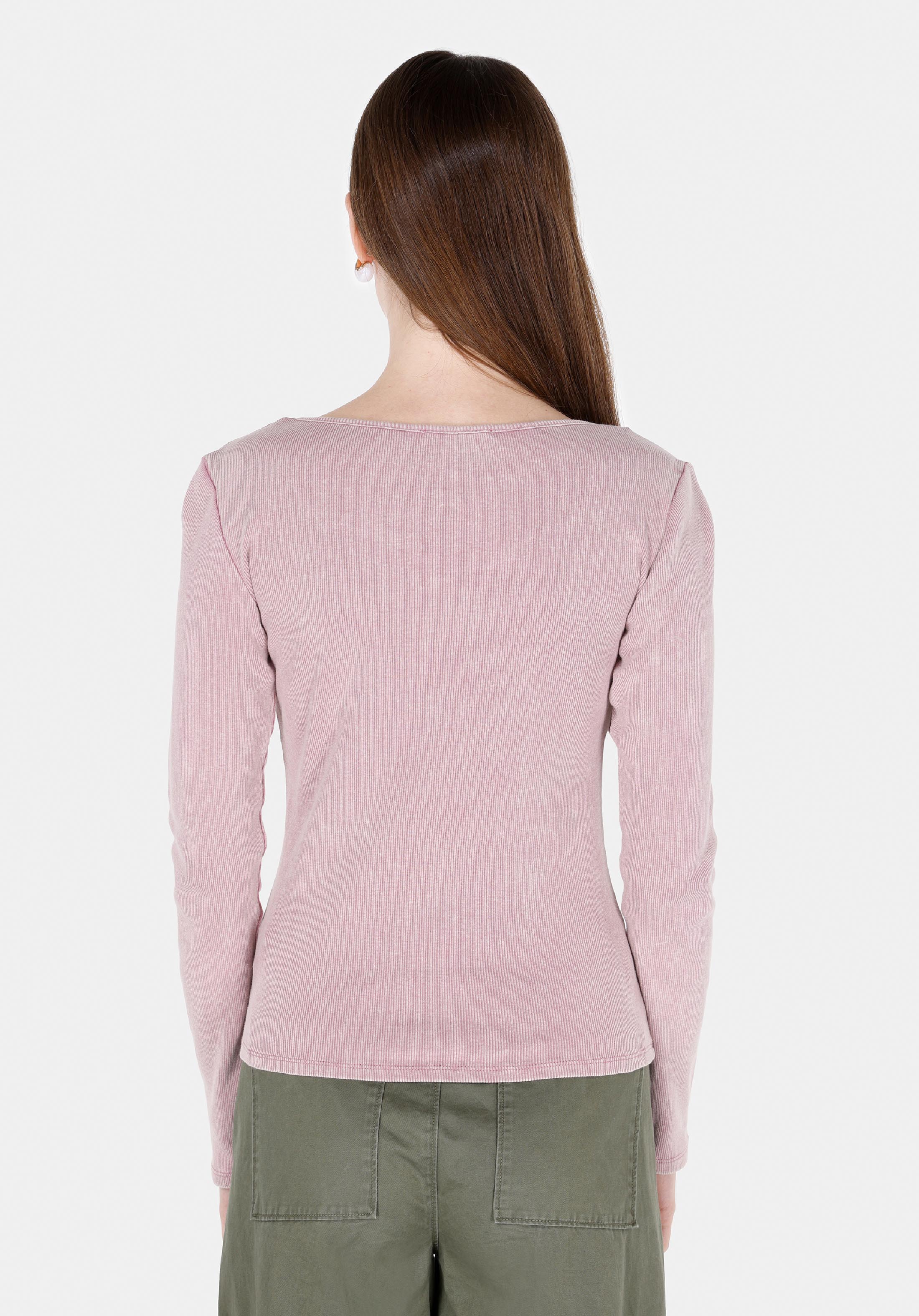 Afișați detalii pentru Bluza Cu Maneca Lunga De Dama Roz Slim Fit  Cl1072548