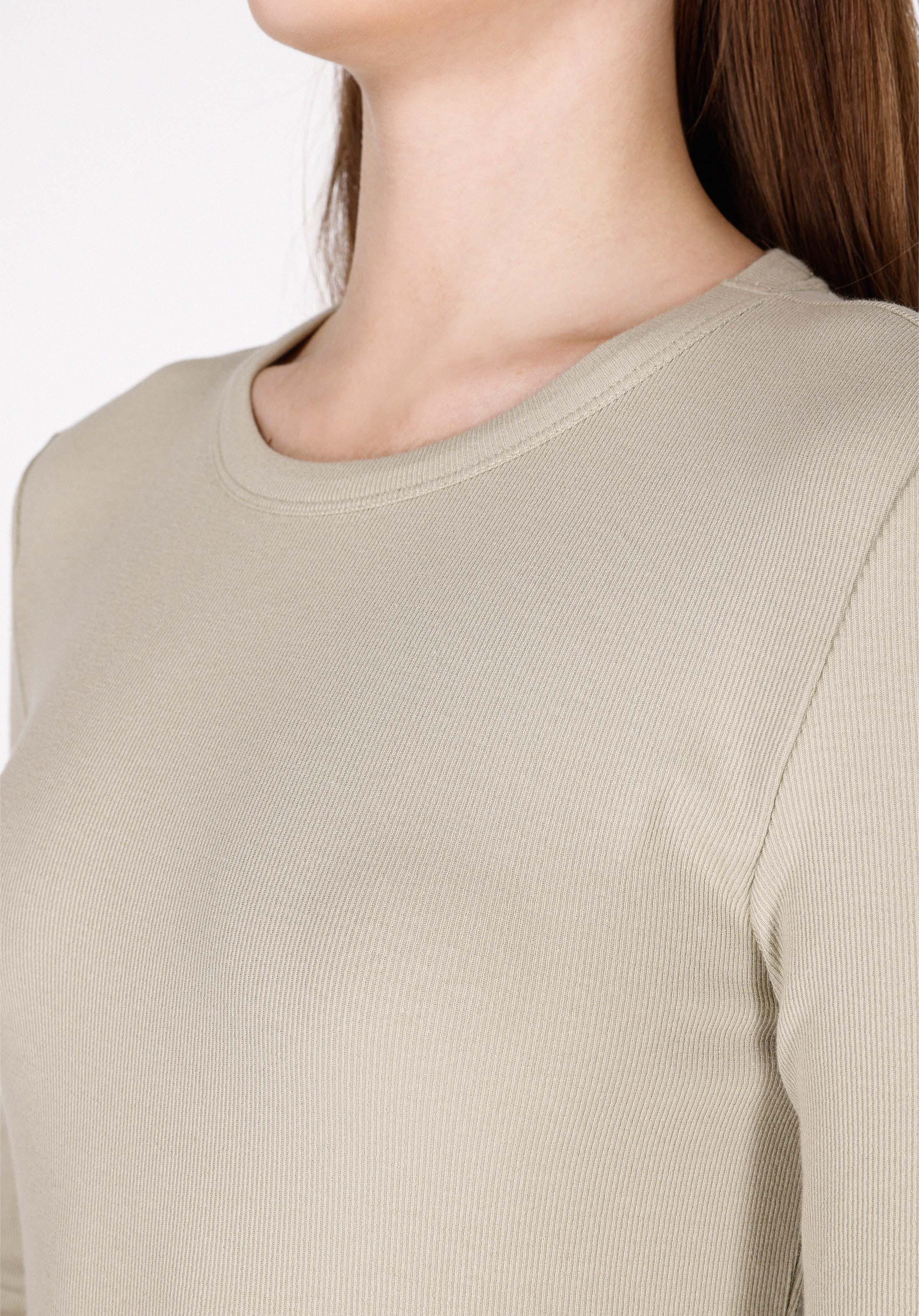 Afișați detalii pentru Tricou Cu Maneca Lunga De Dama Verde Slim Fit  Cl1072550