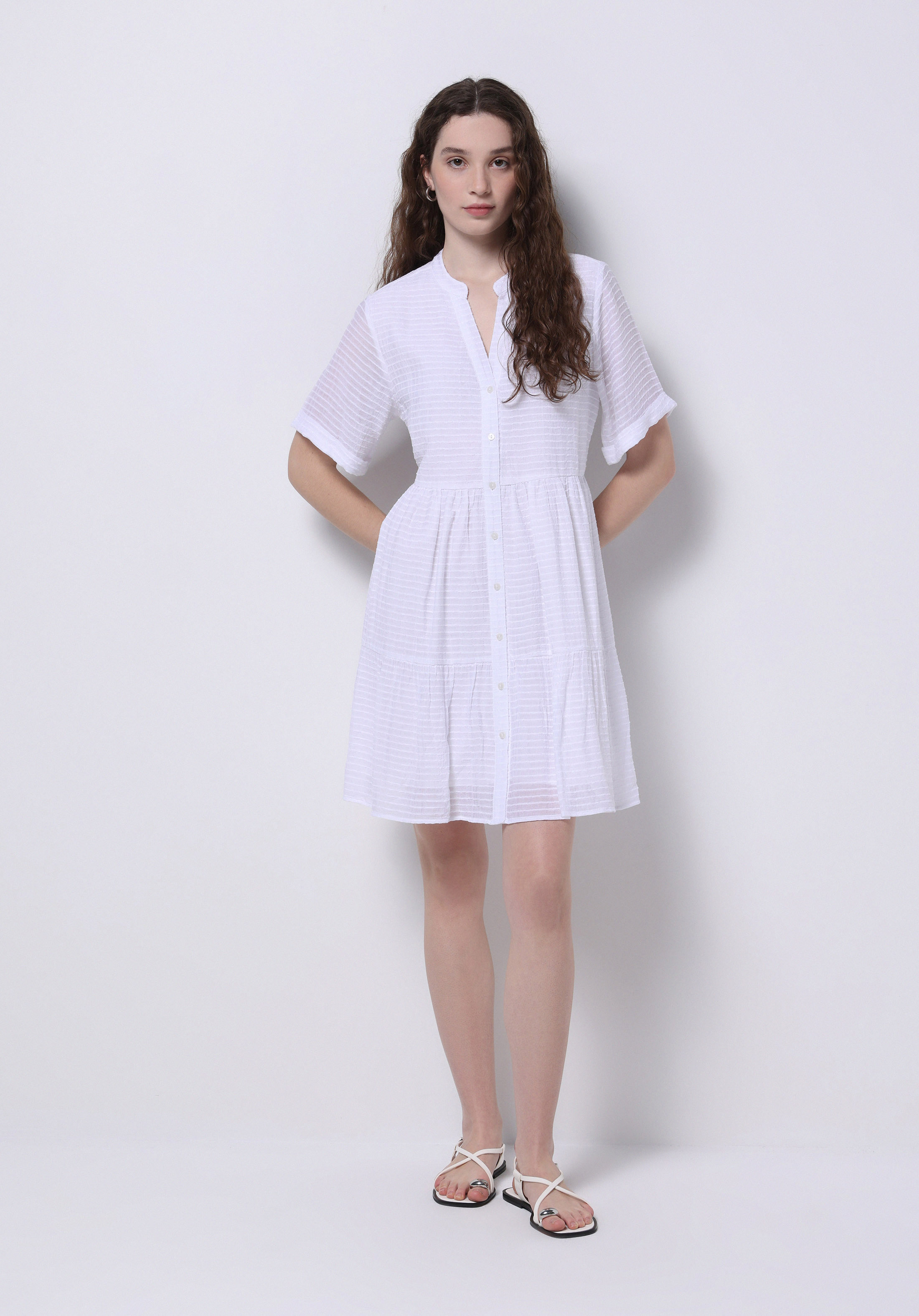 Afișați detalii pentru Rochie De Dama Alb Regular Fit  Cl1073351