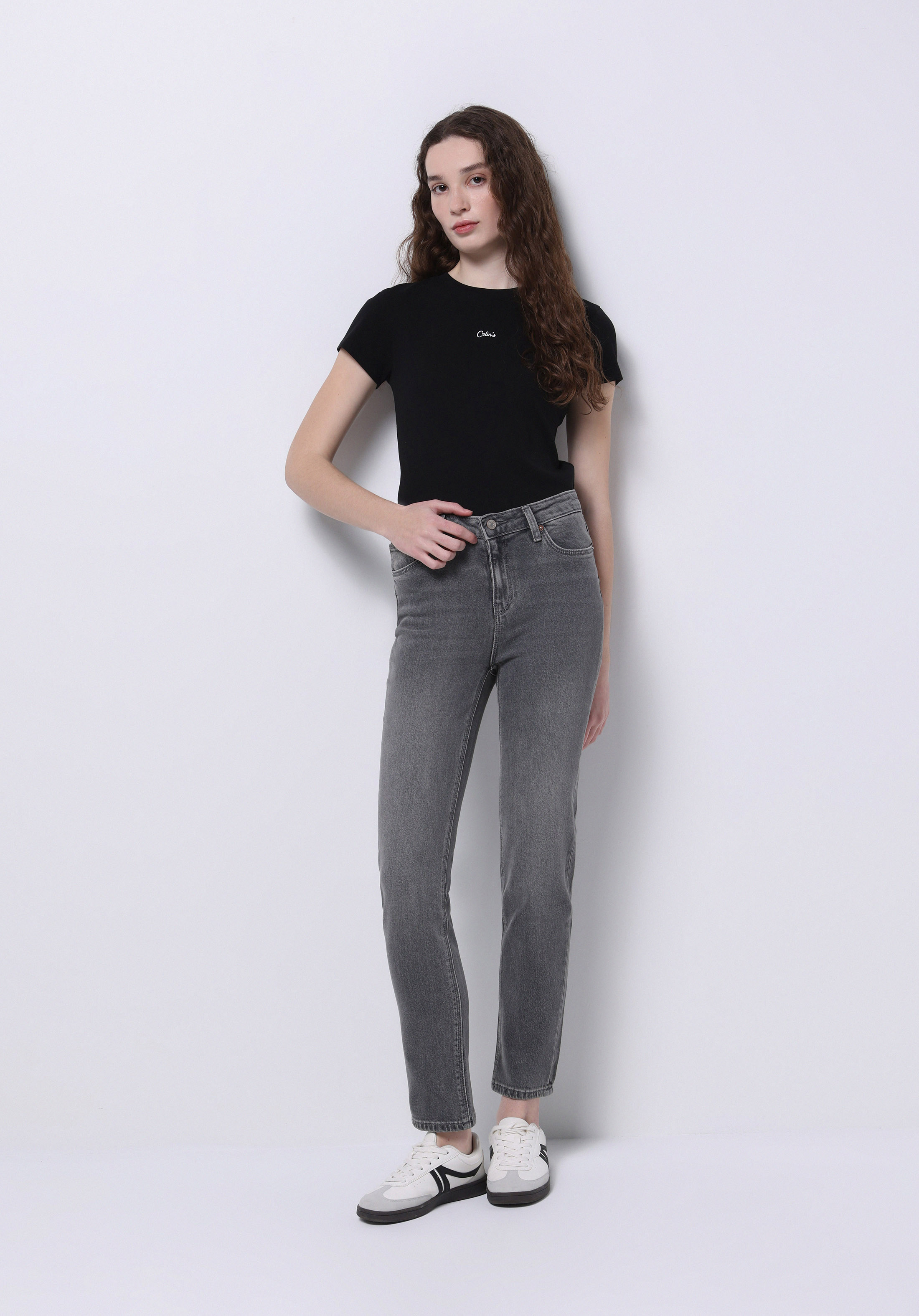Afișați detalii pentru Blugi Negri Pentru Femei Slim Fit