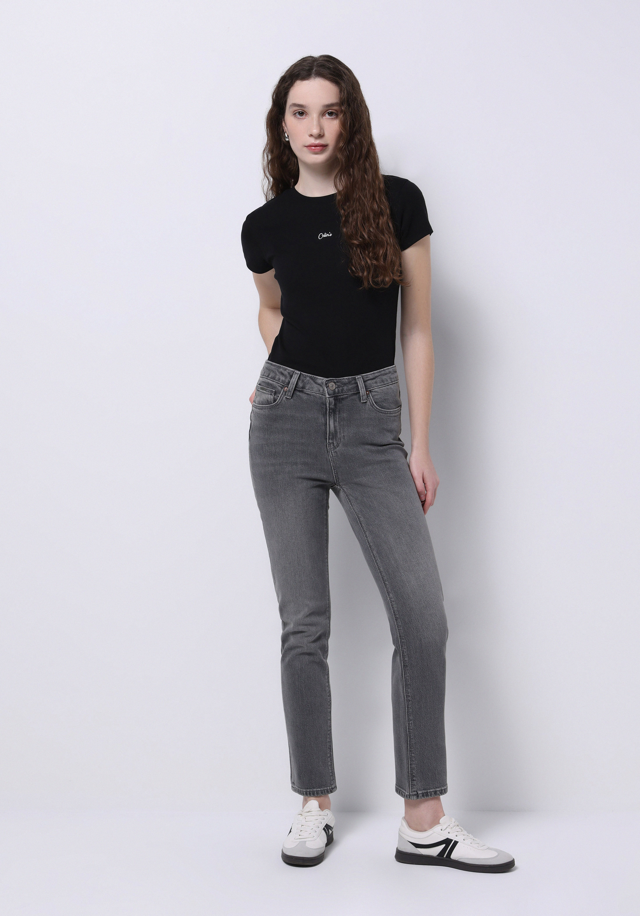 Afișați detalii pentru Blugi Negri Pentru Femei Slim Fit