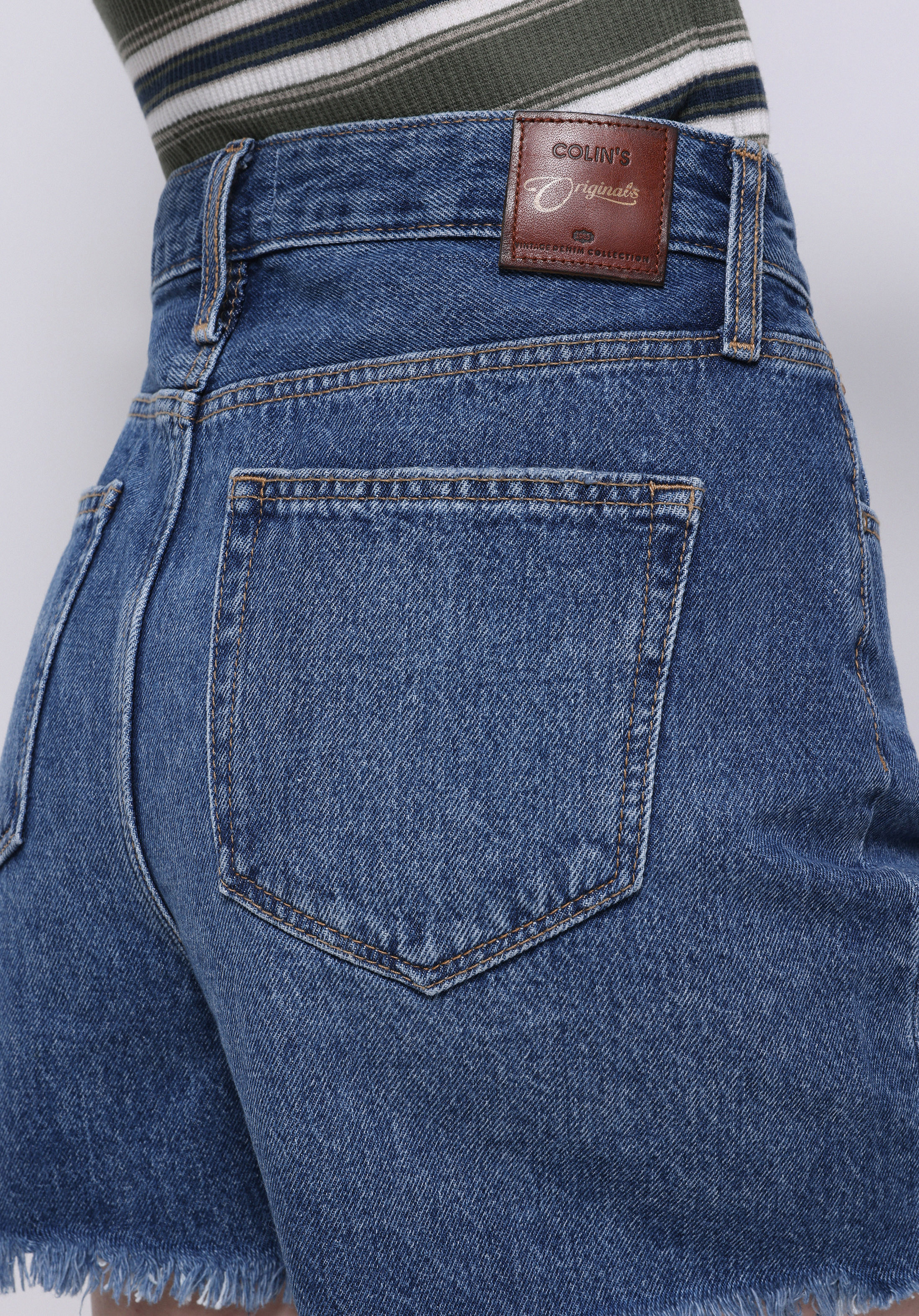 Afișați detalii pentru Short / Pantaloni Scurti De Dama Denim Mom Fit  Cl1073890