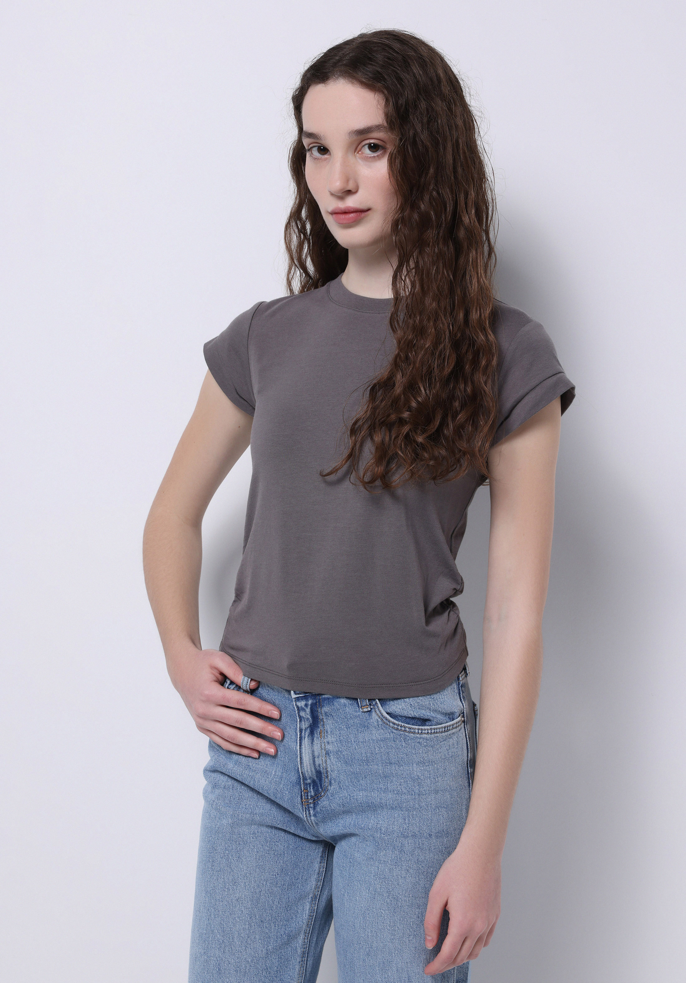 Afișați detalii pentru Bluza Cu Maneca Scurta De Dama  Slim Fit  Cl1074571
