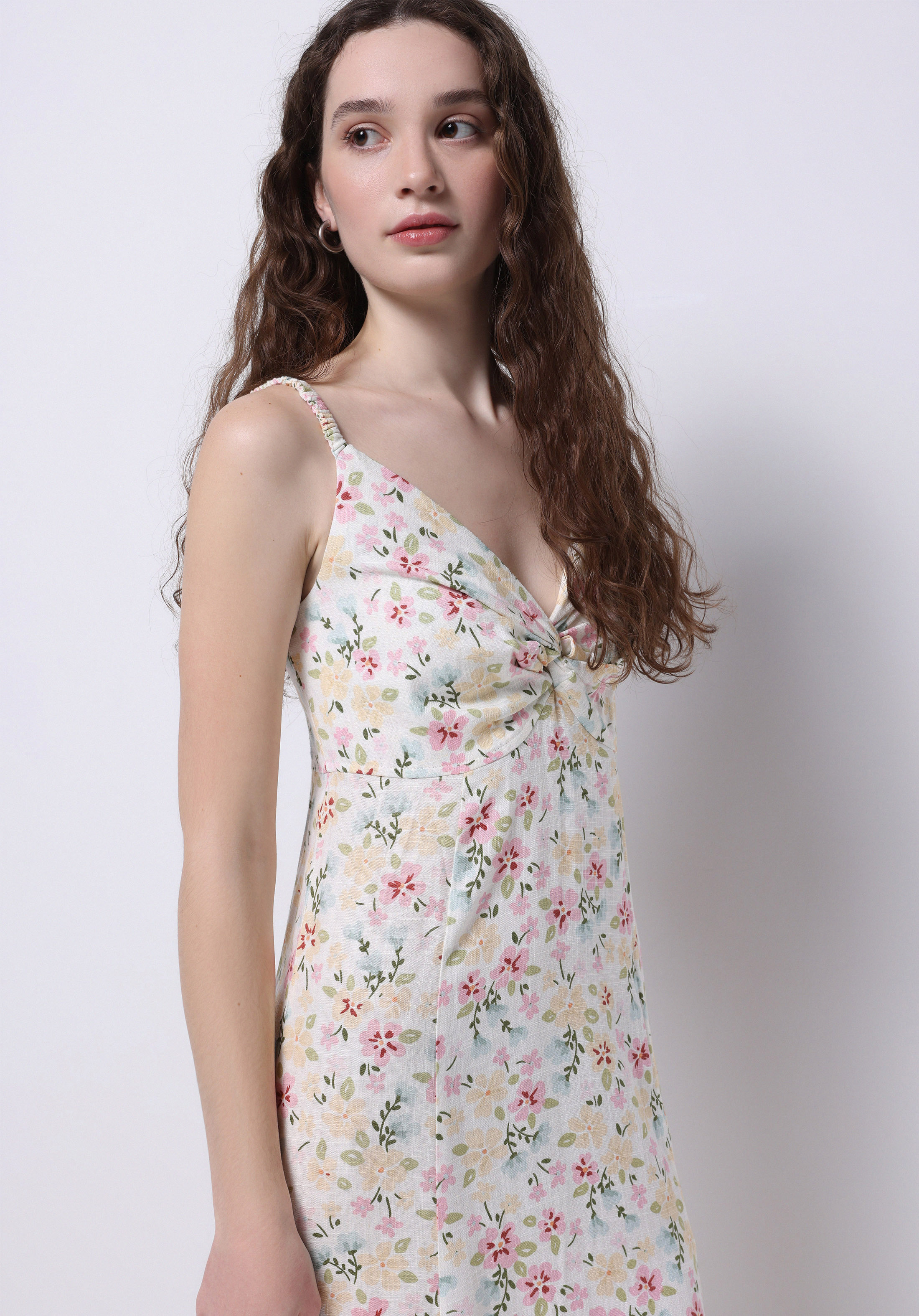 Afișați detalii pentru Rochie Slim Fit Ecru Pentru Femei
