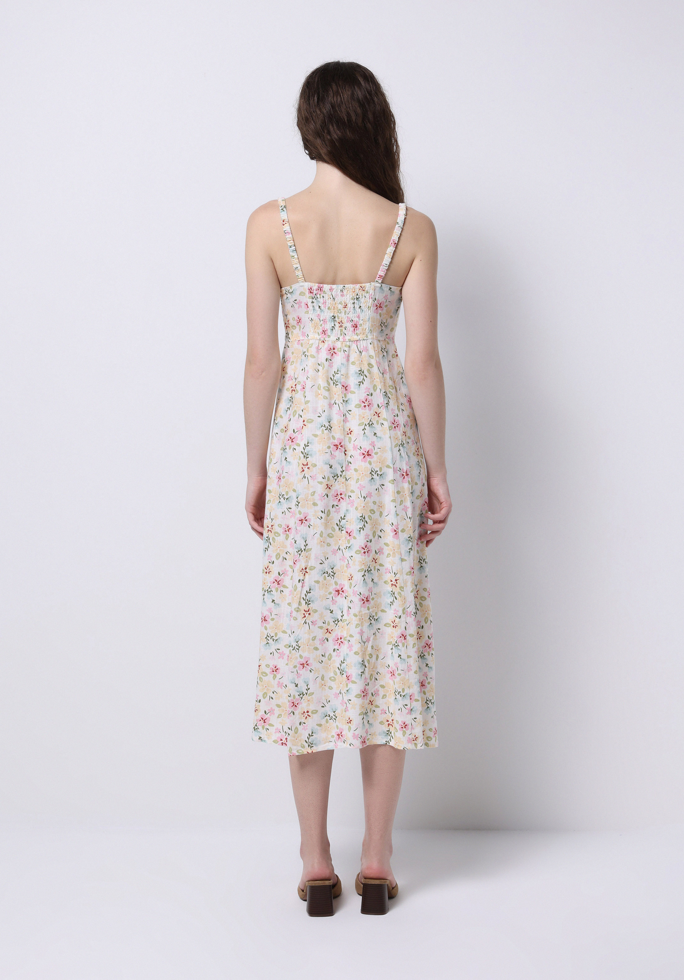 Afișați detalii pentru Rochie Slim Fit Ecru Pentru Femei
