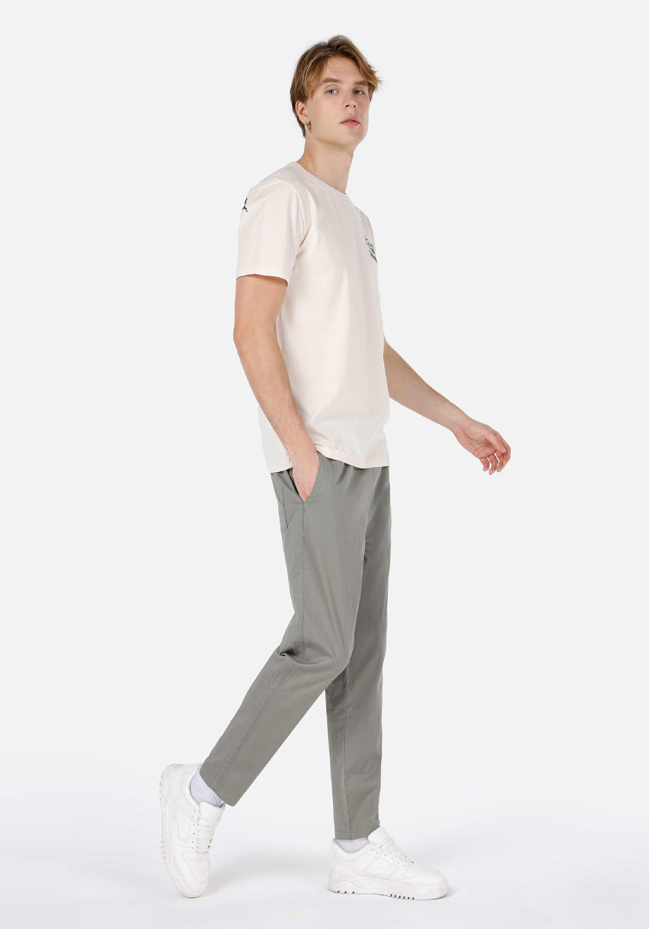 Afișați detalii pentru Pantaloni De Barbati Verde Comfort Fit  Cl1069366
