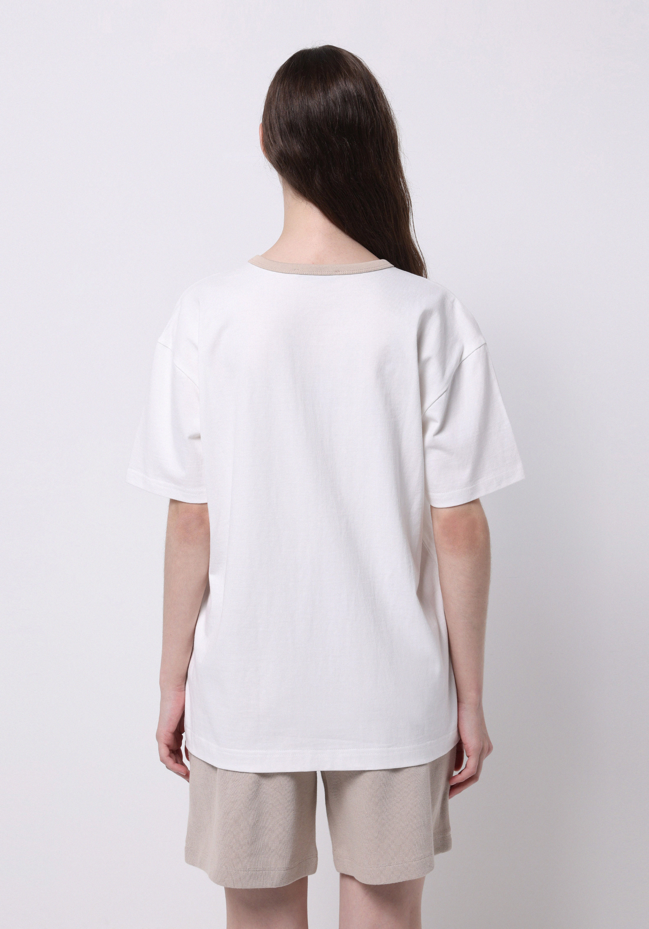 Afișați detalii pentru Tricou Cu Maneca Scurta De Dama Alb Relax Fit  Cl1073922