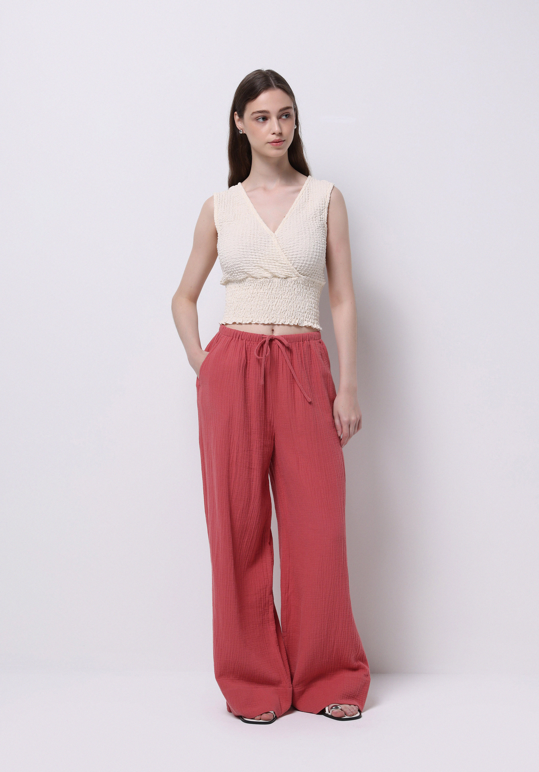Afișați detalii pentru Pantaloni De Dama Roz Regular Fit  Cl1074661