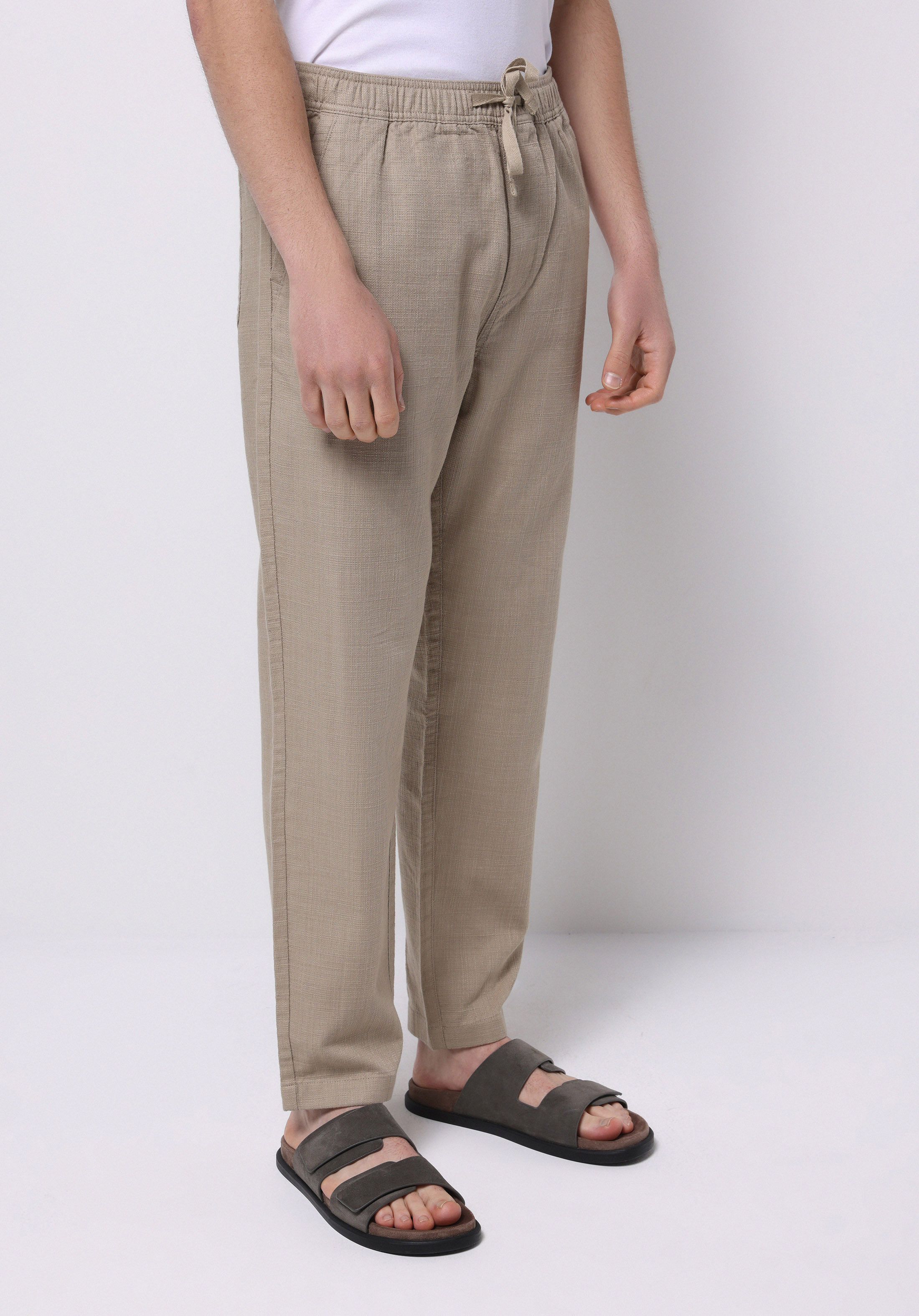 Afișați detalii pentru Pantaloni De Barbati Bej Regular Fit  Cl1073863