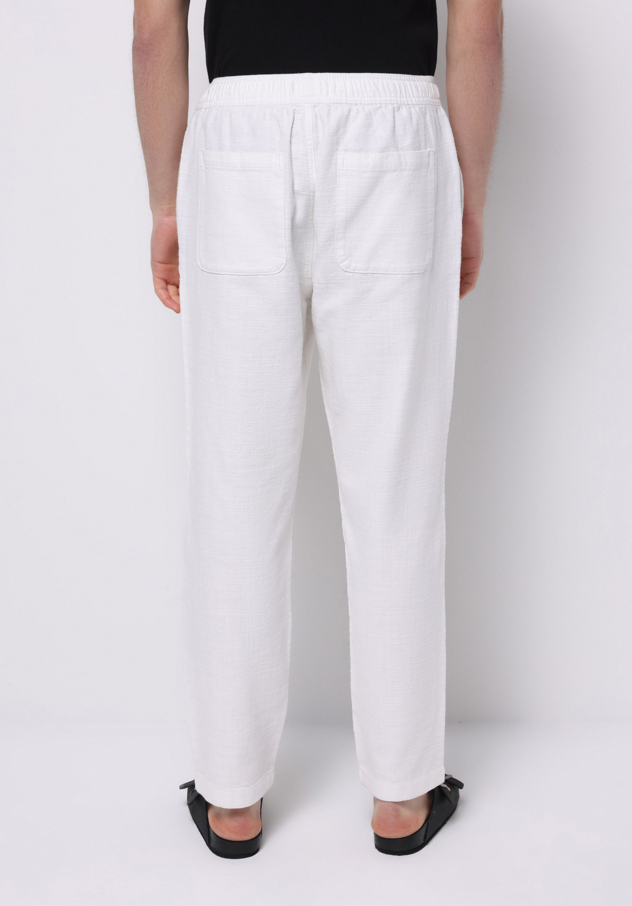 Afișați detalii pentru Pantaloni De Barbati Alb Regular Fit  Cl1073863