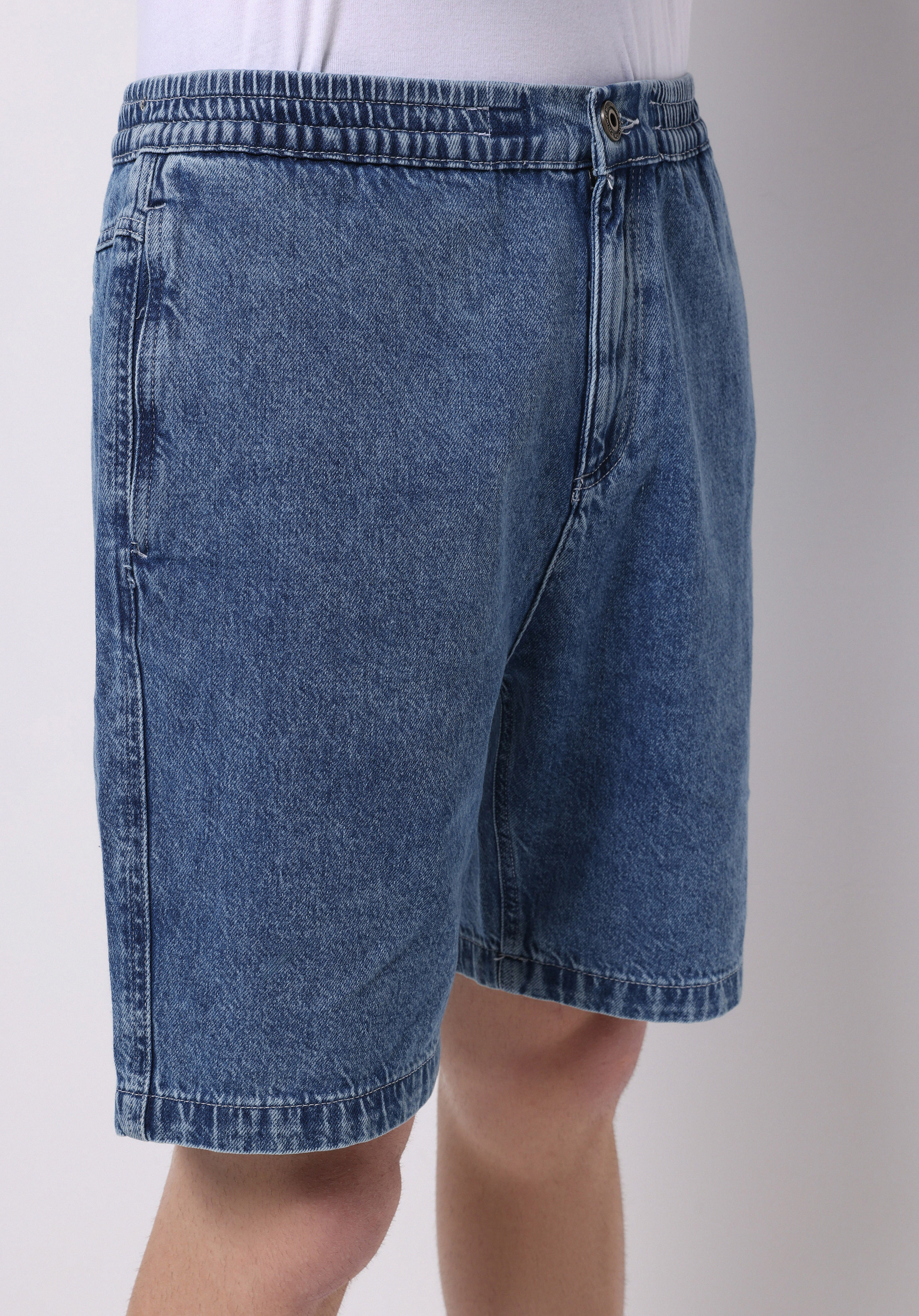 Afișați detalii pentru Regular Fit Talie Medie Drept Bărbați Indigo Jean Pantaloni Scurți