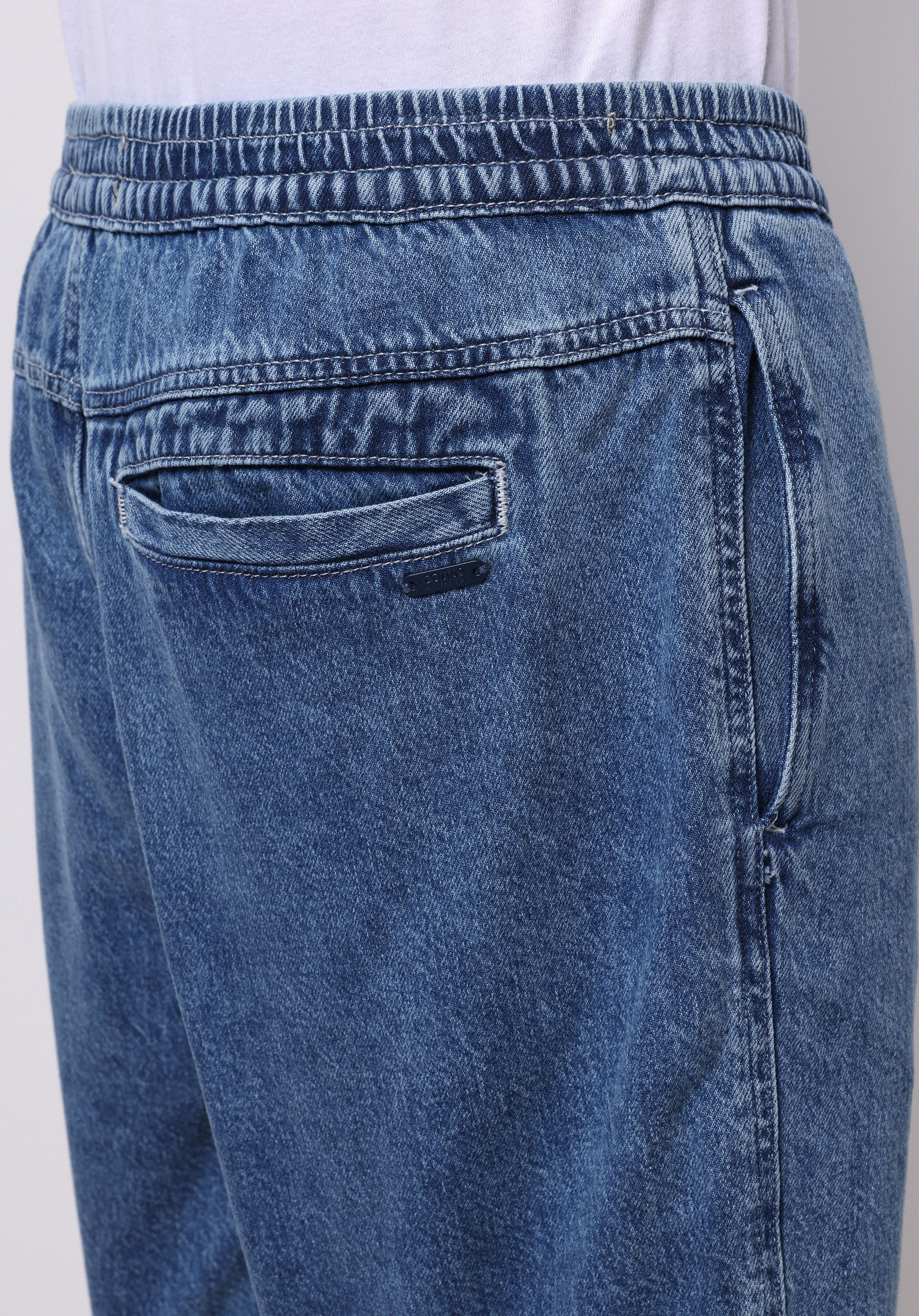 Afișați detalii pentru Regular Fit Talie Medie Drept Bărbați Indigo Jean Pantaloni Scurți