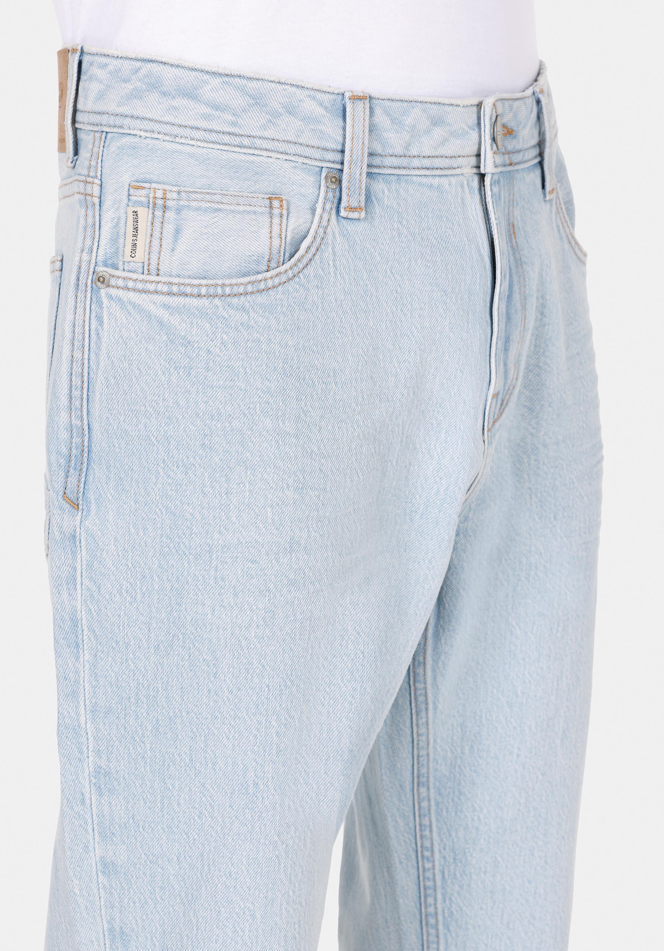 Afișați detalii pentru Regular Fit Mid Waist Slim Leg Blugi İndigo Pentru Bărbați