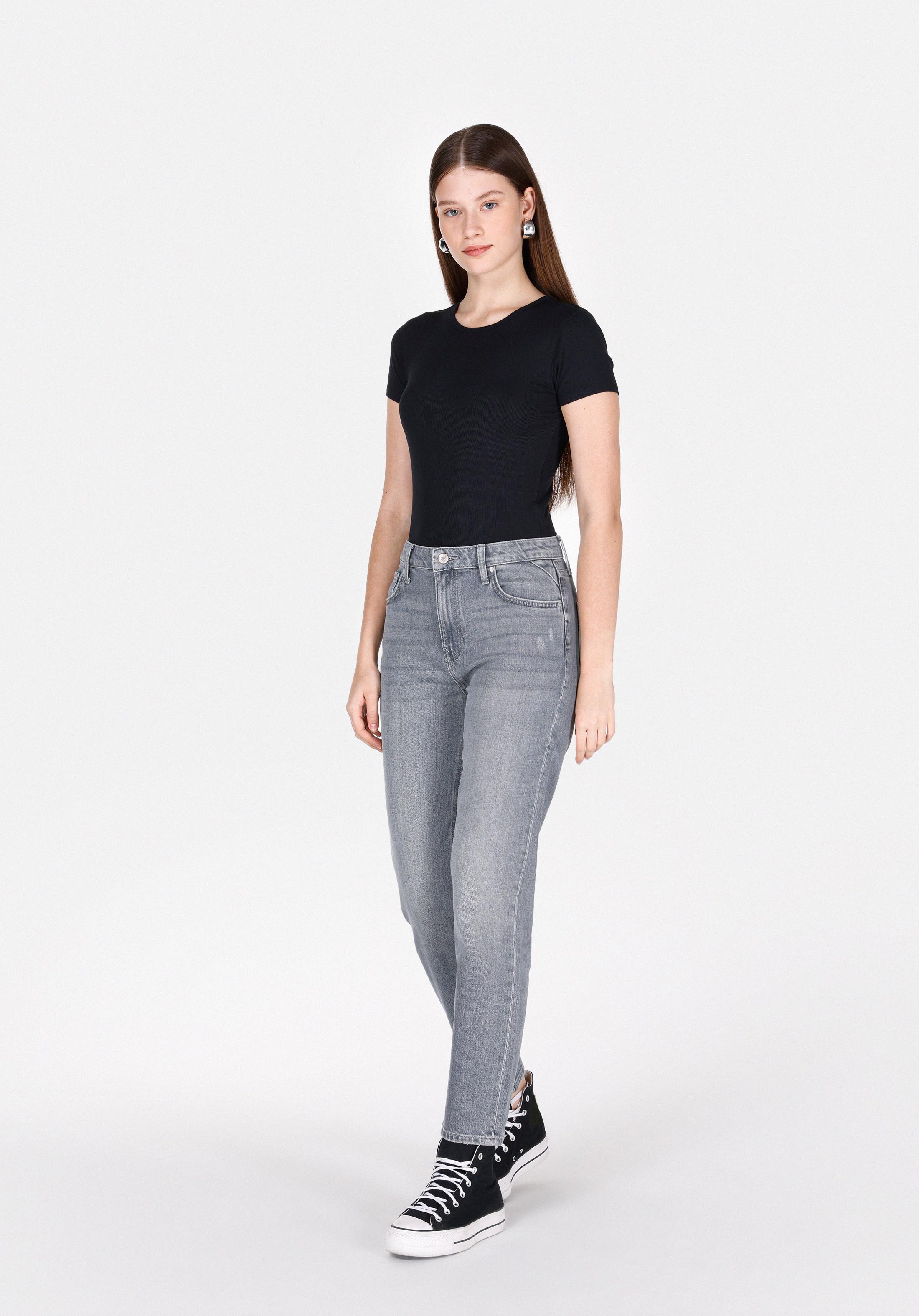 Afișați detalii pentru Pantaloni De Dama Gri Boyfriend Fit 893 Julia Cl1073875