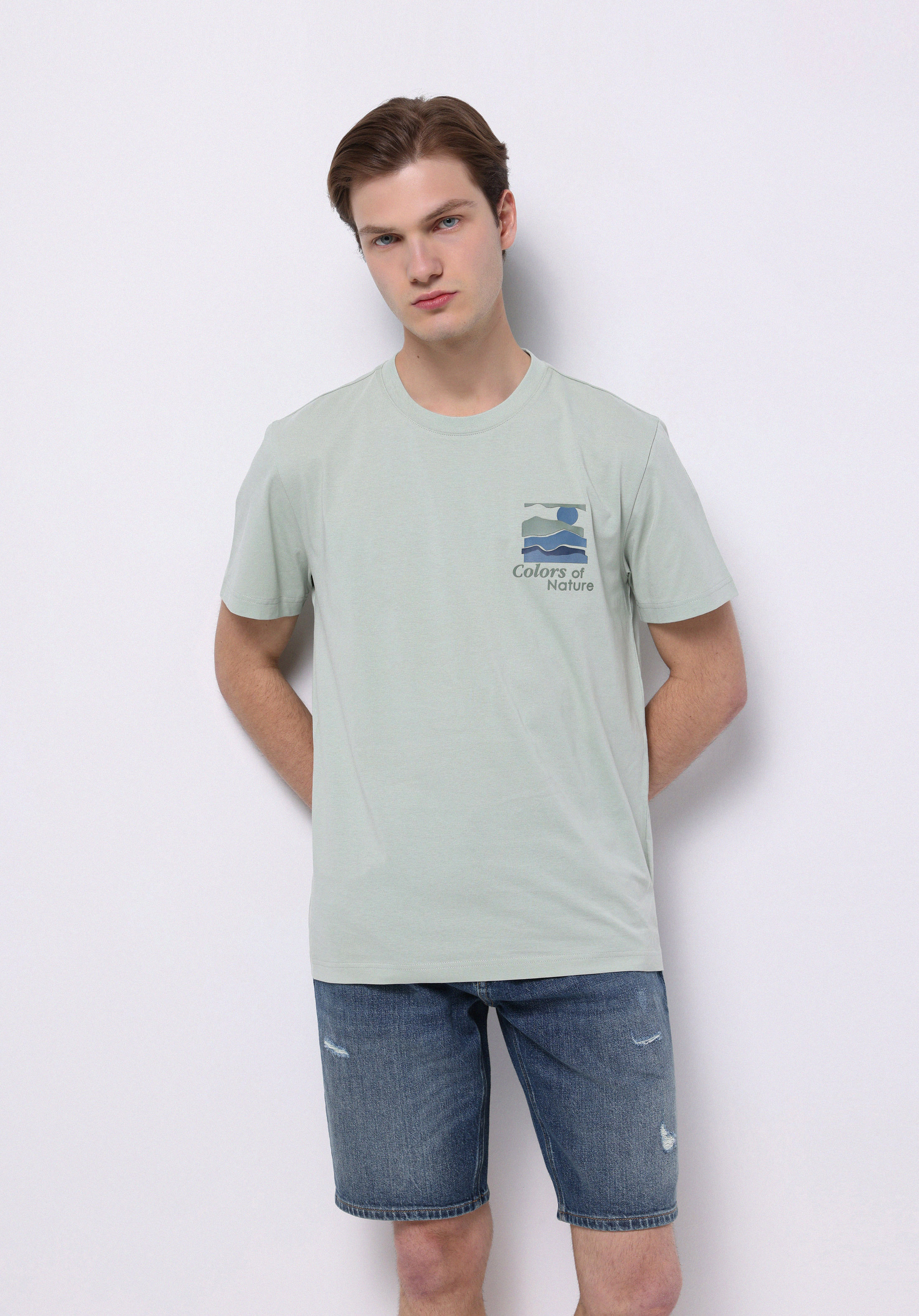 Afișați detalii pentru Tricou Cu Maneca Scurta De Barbati  Regular Fit  Cl1074126