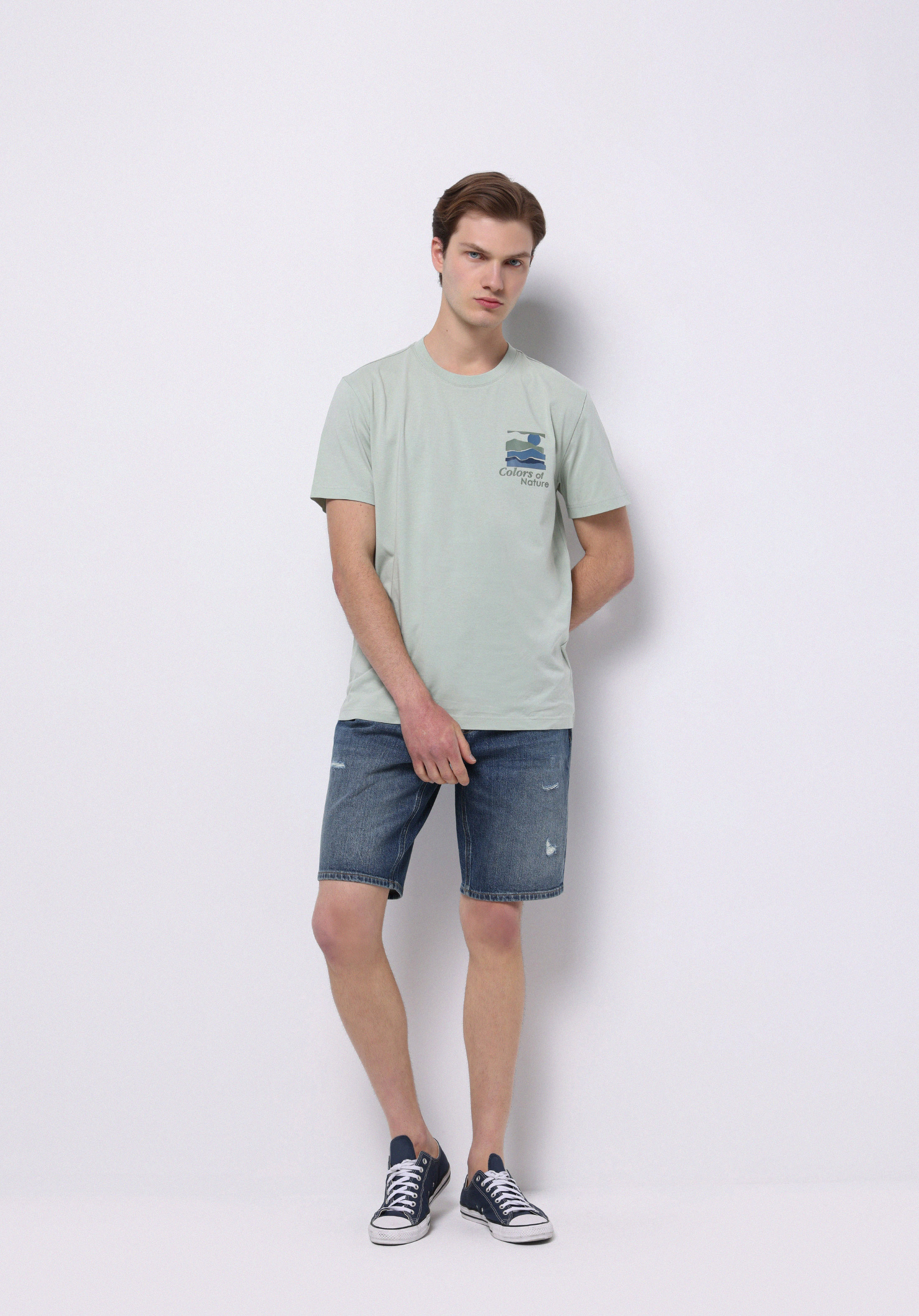 Afișați detalii pentru Tricou Cu Maneca Scurta De Barbati  Regular Fit  Cl1074126