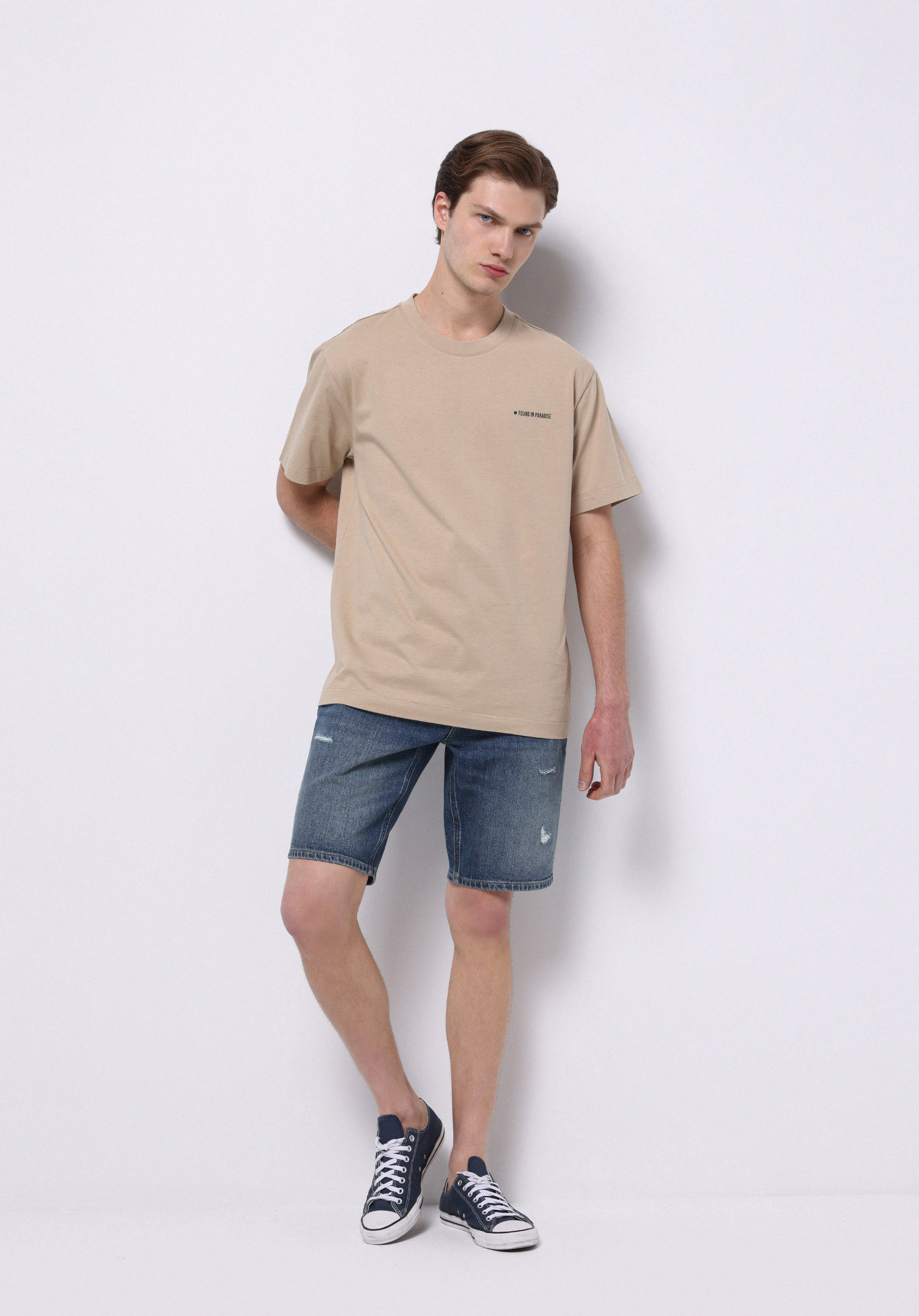 Afișați detalii pentru Short / Pantaloni Scurti De Barbati Albastru Regular Fit  Cl1074440