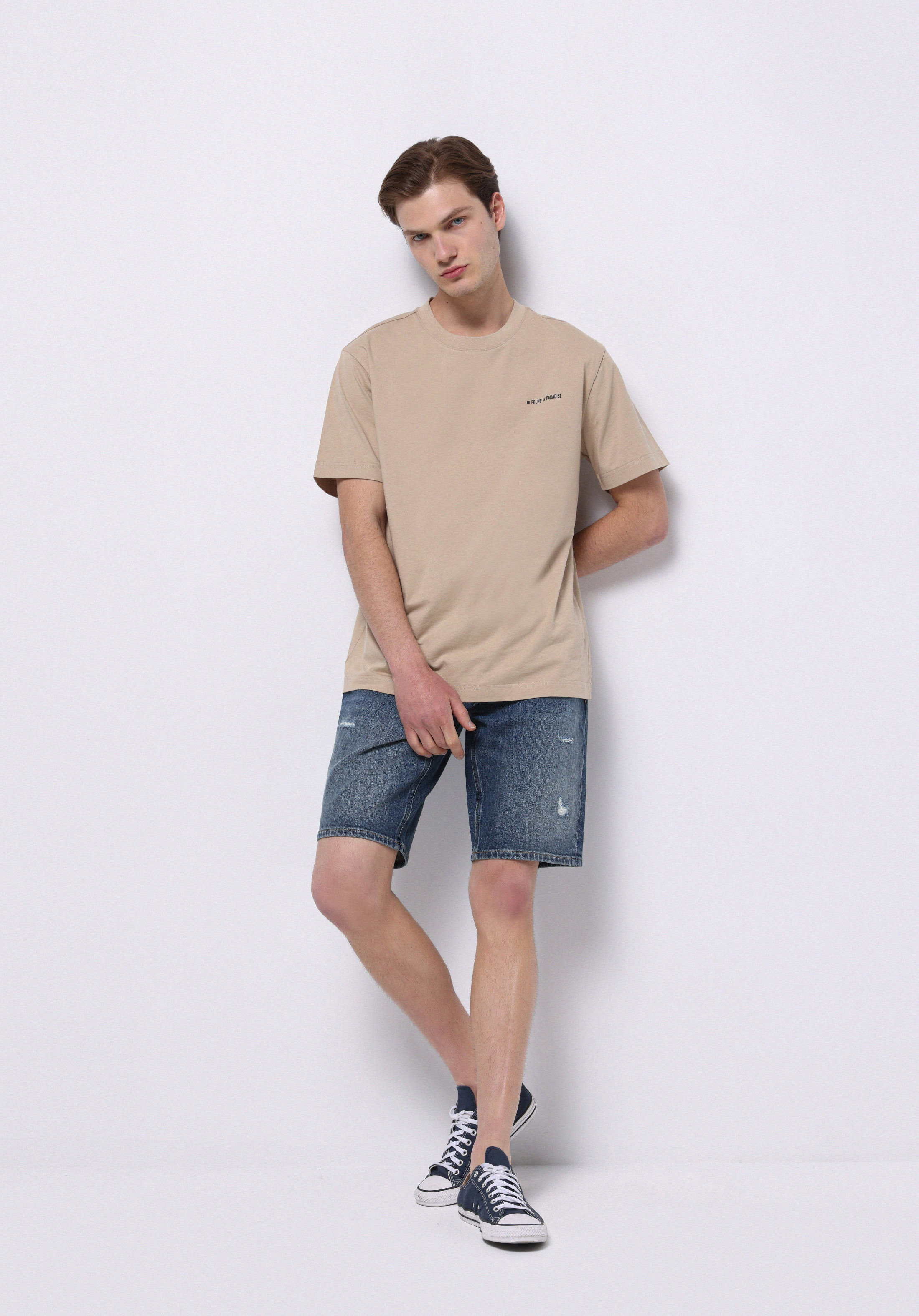 Afișați detalii pentru Short / Pantaloni Scurti De Barbati Albastru Regular Fit  Cl1074440
