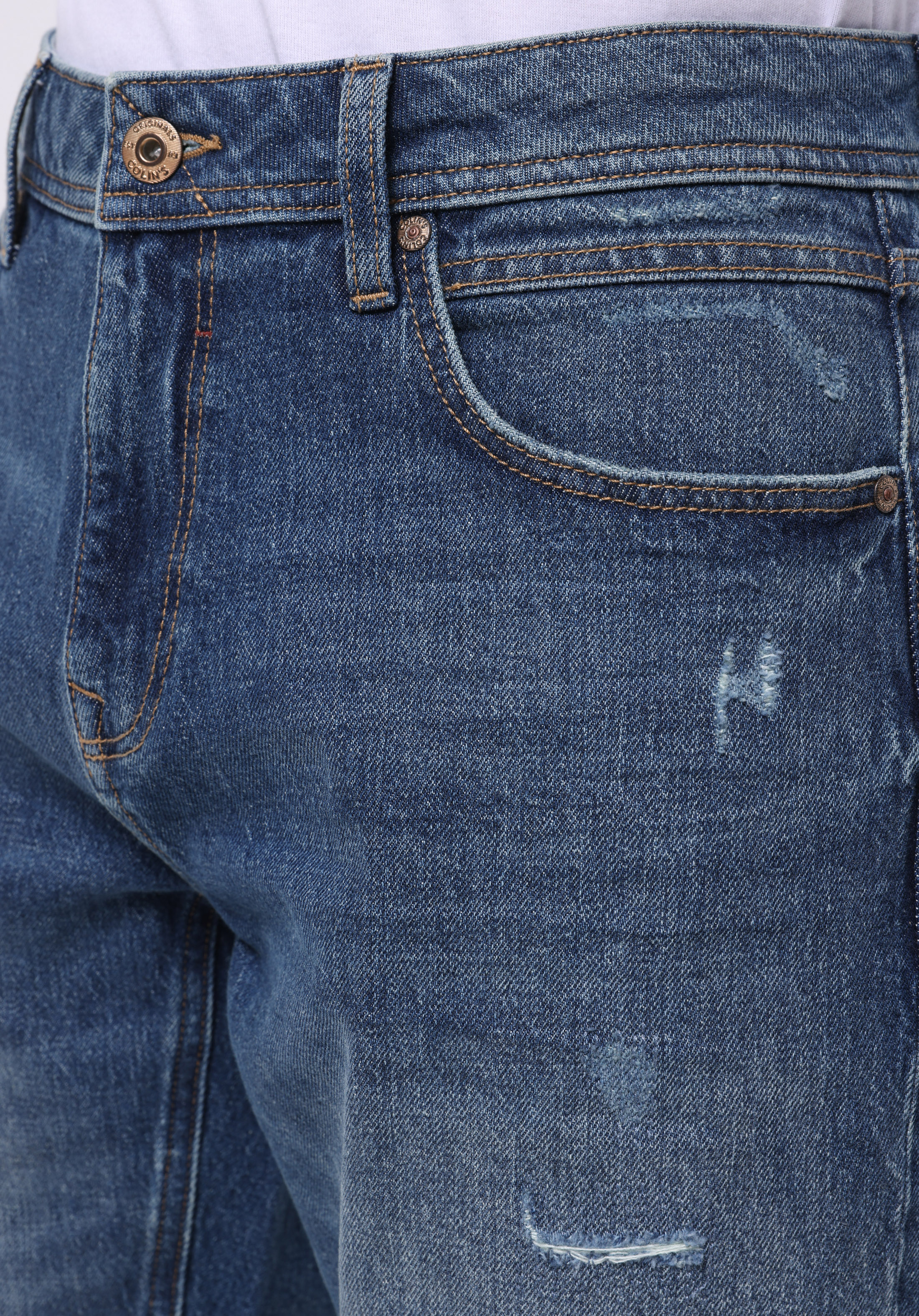Afișați detalii pentru Short / Pantaloni Scurti De Barbati Albastru Regular Fit  Cl1074440