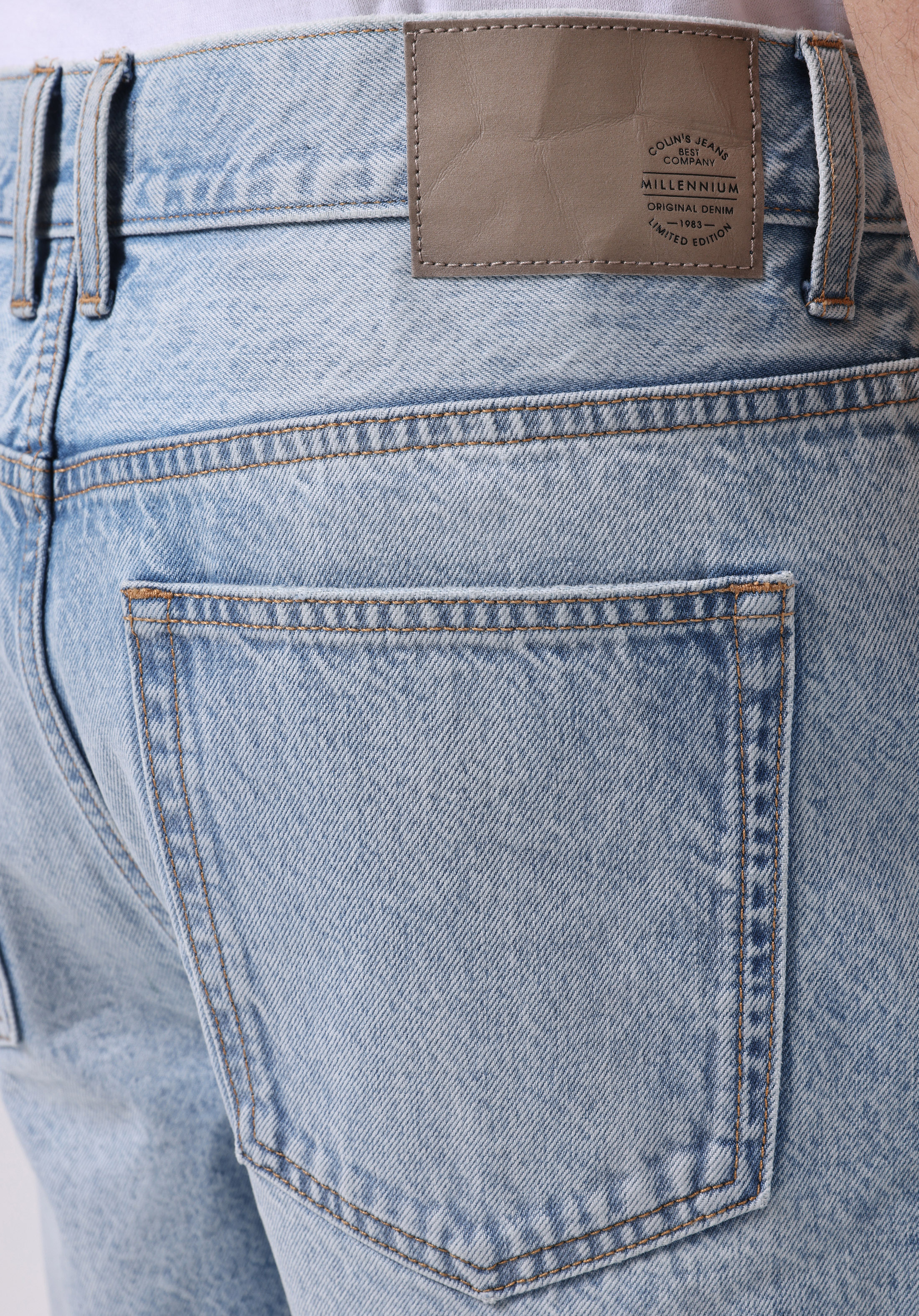 Afișați detalii pentru Short / Pantaloni Scurti De Barbati Albastru Loose Straight Fit  Cl1074449