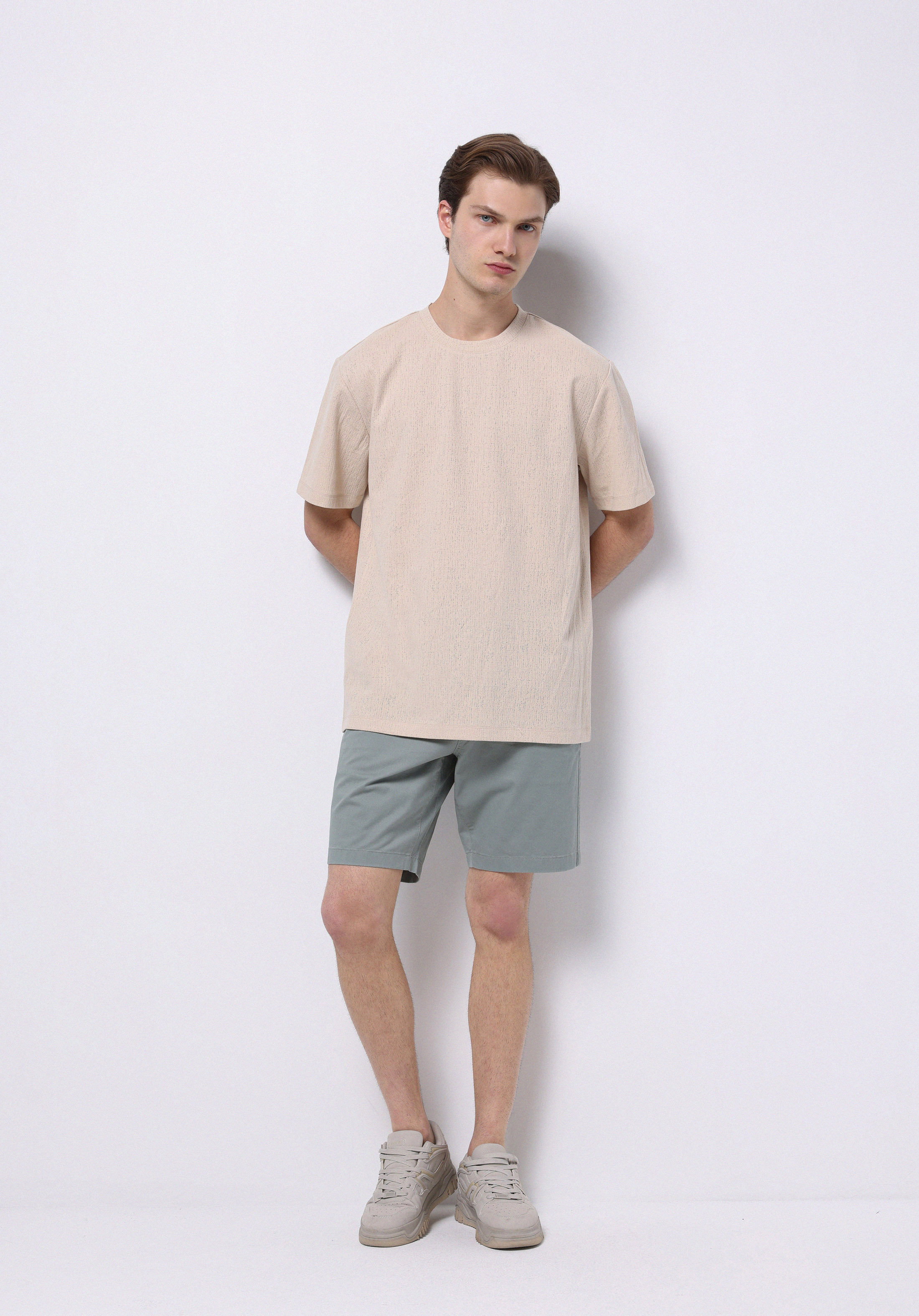 Afișați detalii pentru Short / Pantaloni Scurti De Barbati Verde Regular Fit  Cl1074574