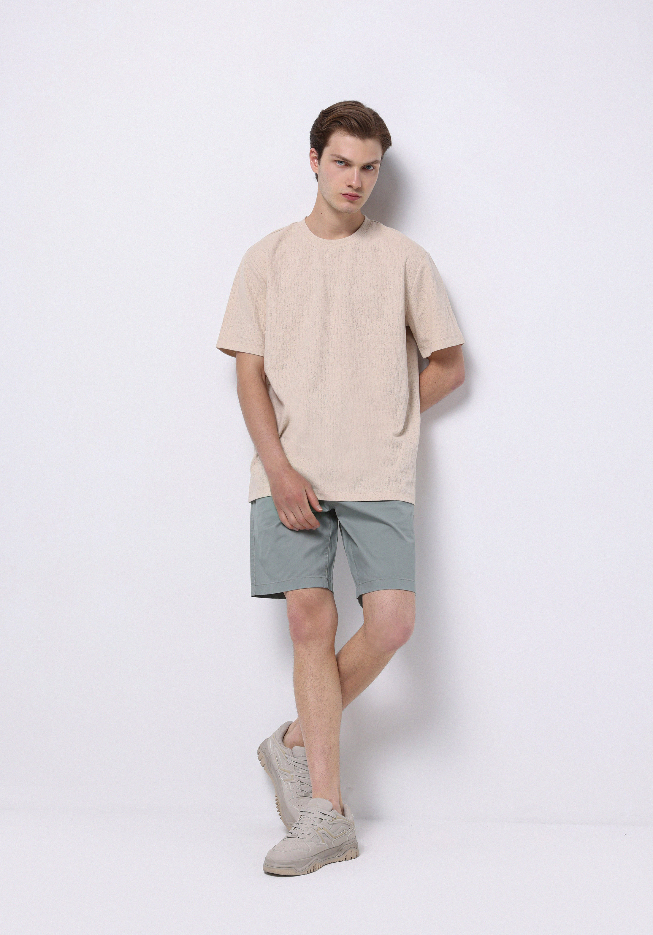 Afișați detalii pentru Short / Pantaloni Scurti De Barbati Verde Regular Fit  Cl1074574