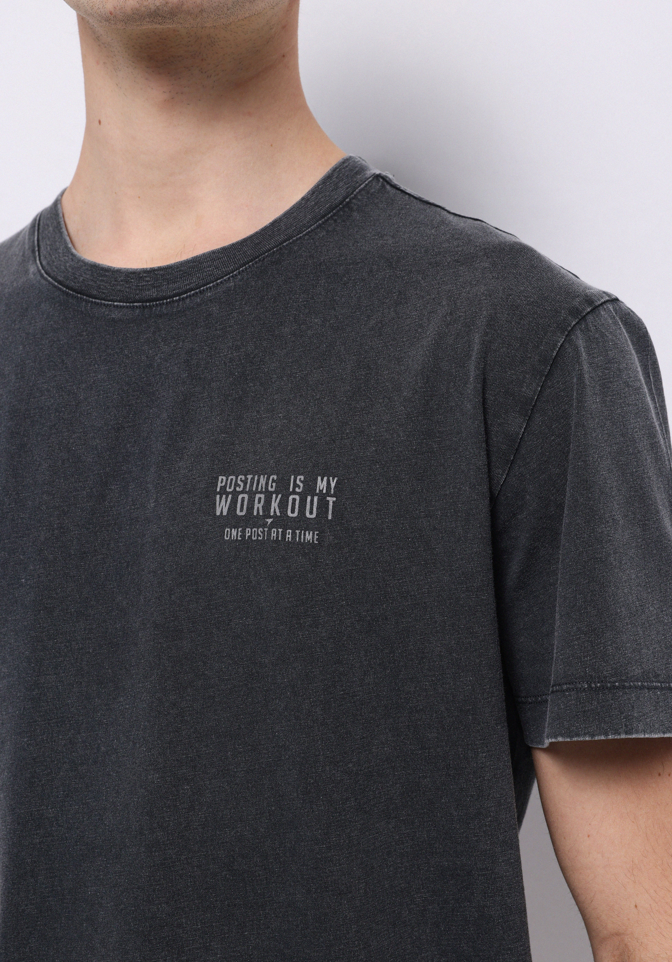 Afișați detalii pentru Tricou Cu Maneca Scurta De Barbati Antracit Regular Fit  Cl1075020