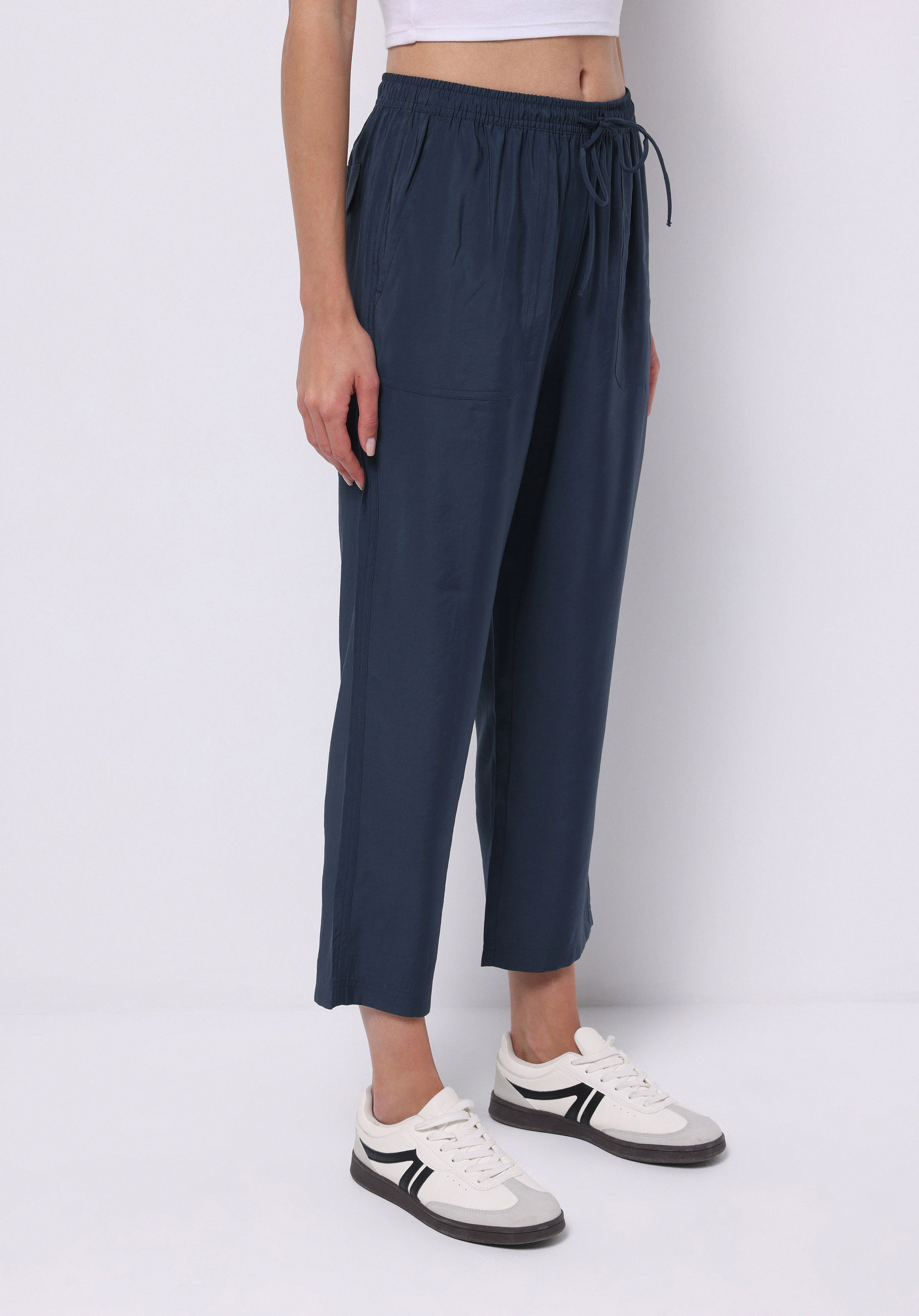 Afișați detalii pentru Pantaloni De Dama Albastru Marin Regular Fit  Cl1074663