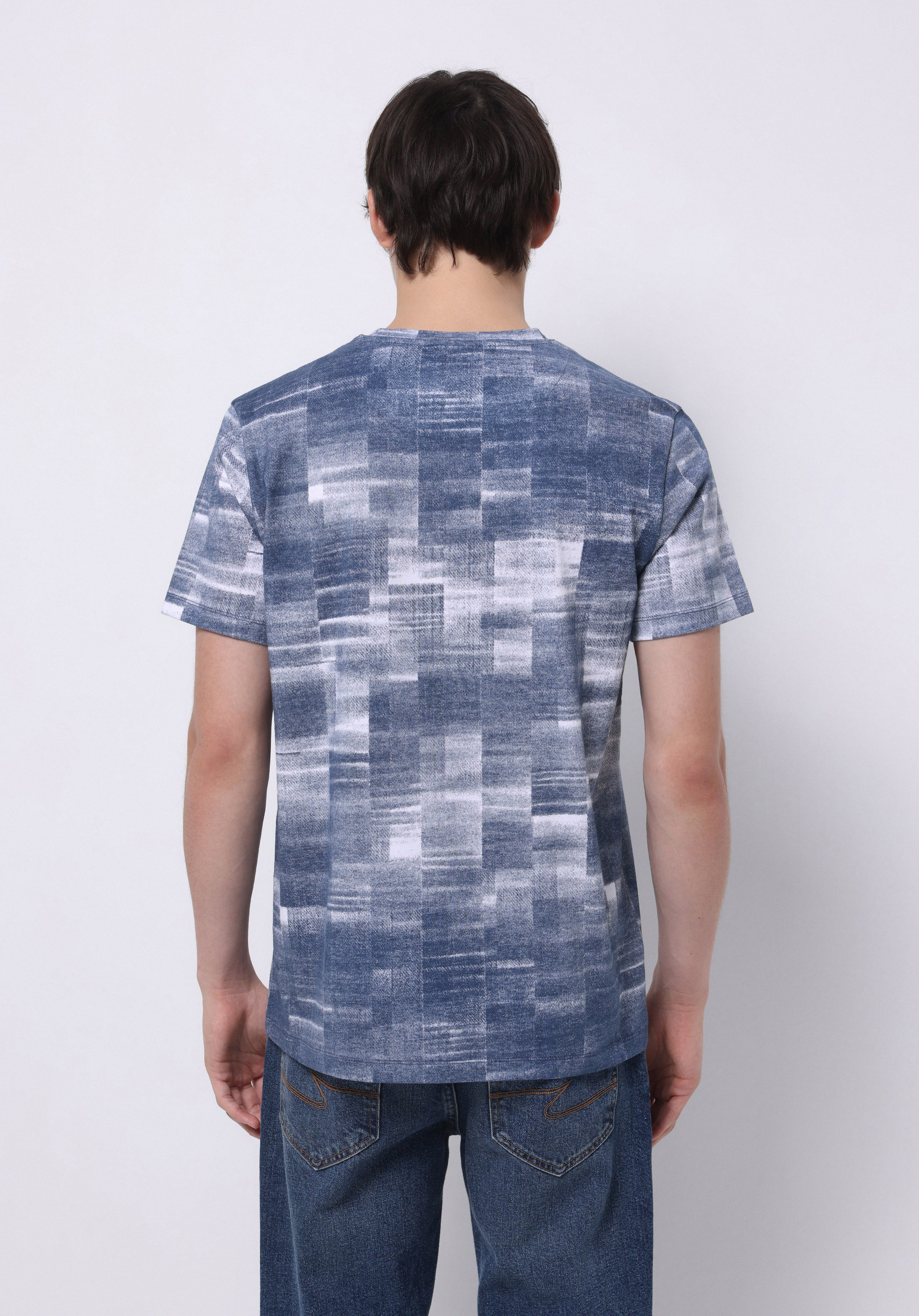 Afișați detalii pentru Tricou Cu Maneca Scurta De Barbati Albastru Regular Fit  Cl1072923