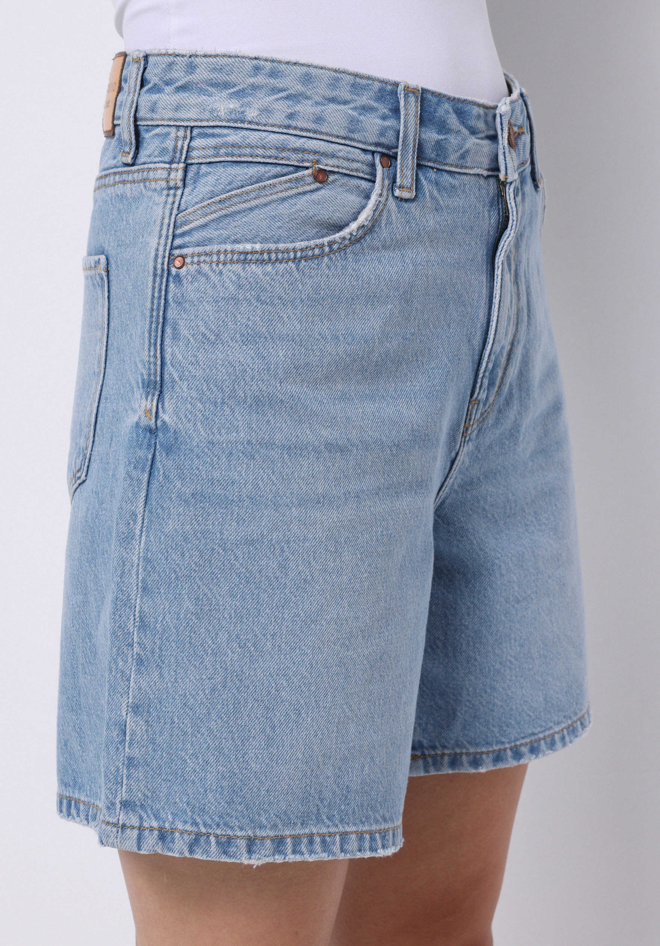 Afișați detalii pentru Short / Pantaloni Scurti De Dama Albastru Mom Fit  Cl1074769