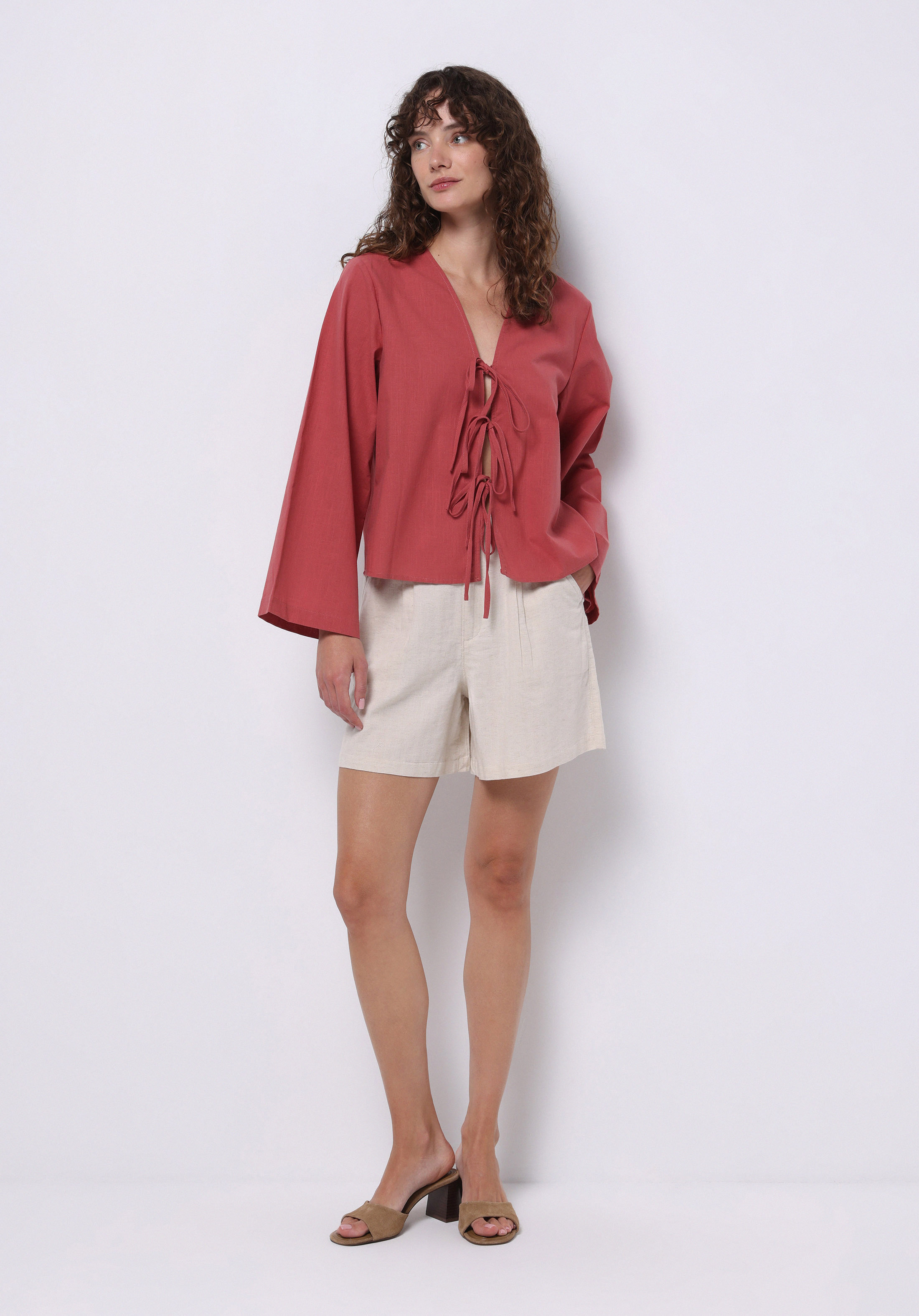 Afișați detalii pentru Bluza Cu Maneca Lunga De Dama Roz Regular Fit  Cl1074031