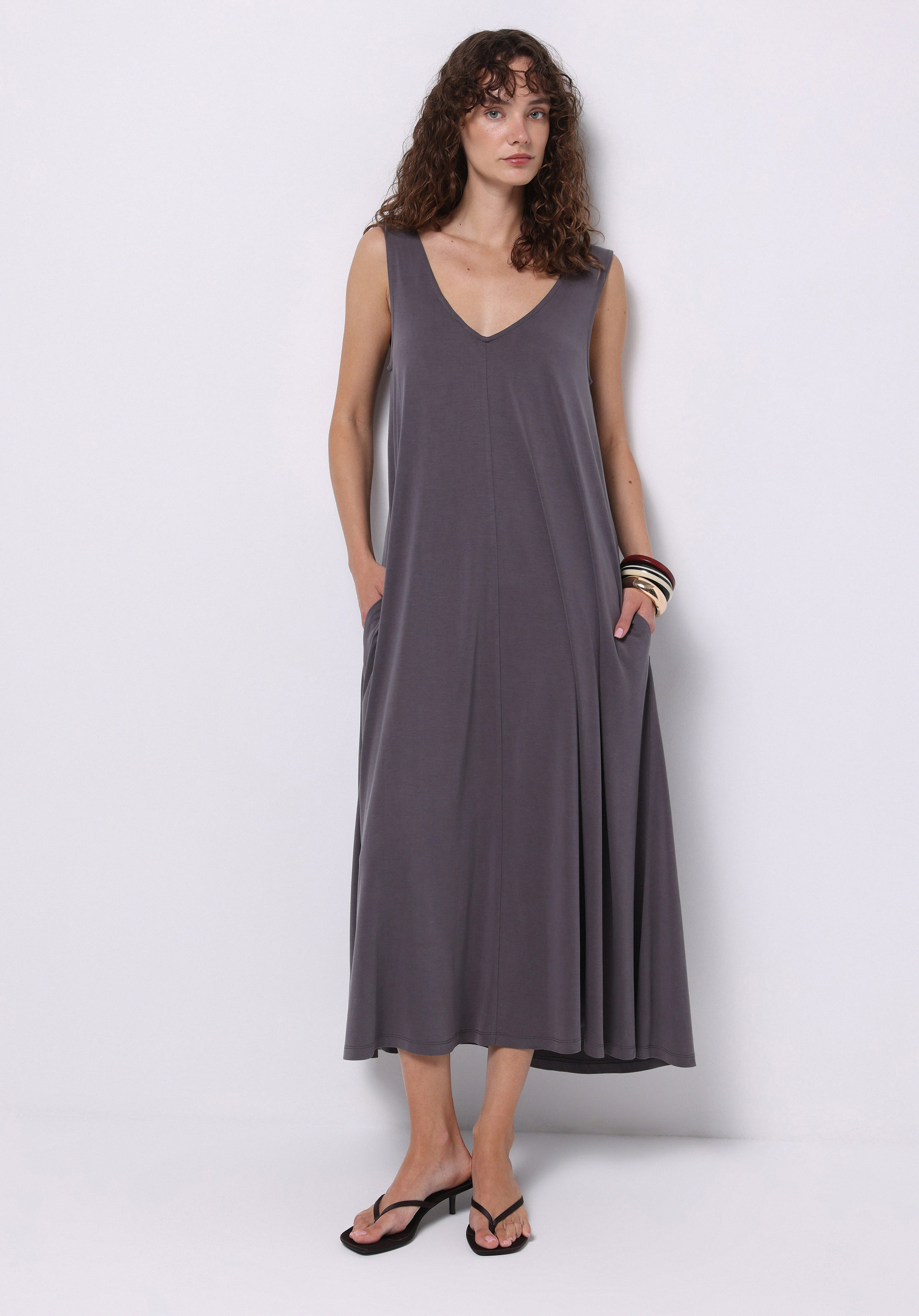 Afișați detalii pentru Rochie De Dama Antracit Comfort Fit  Cl1074301