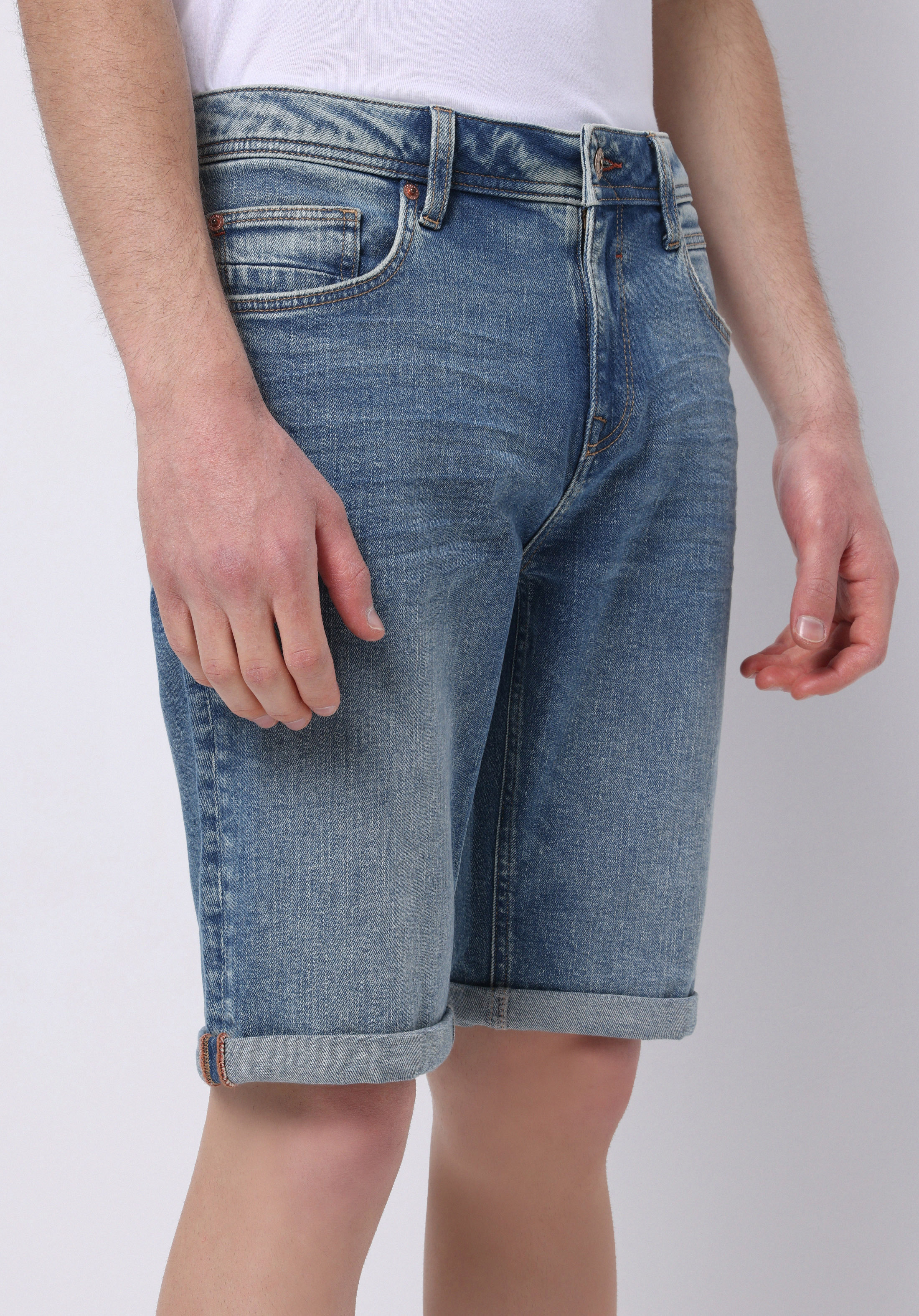 Afișați detalii pentru Short / Pantaloni Scurti De Barbati Denim Straight Fit  Cl1074439