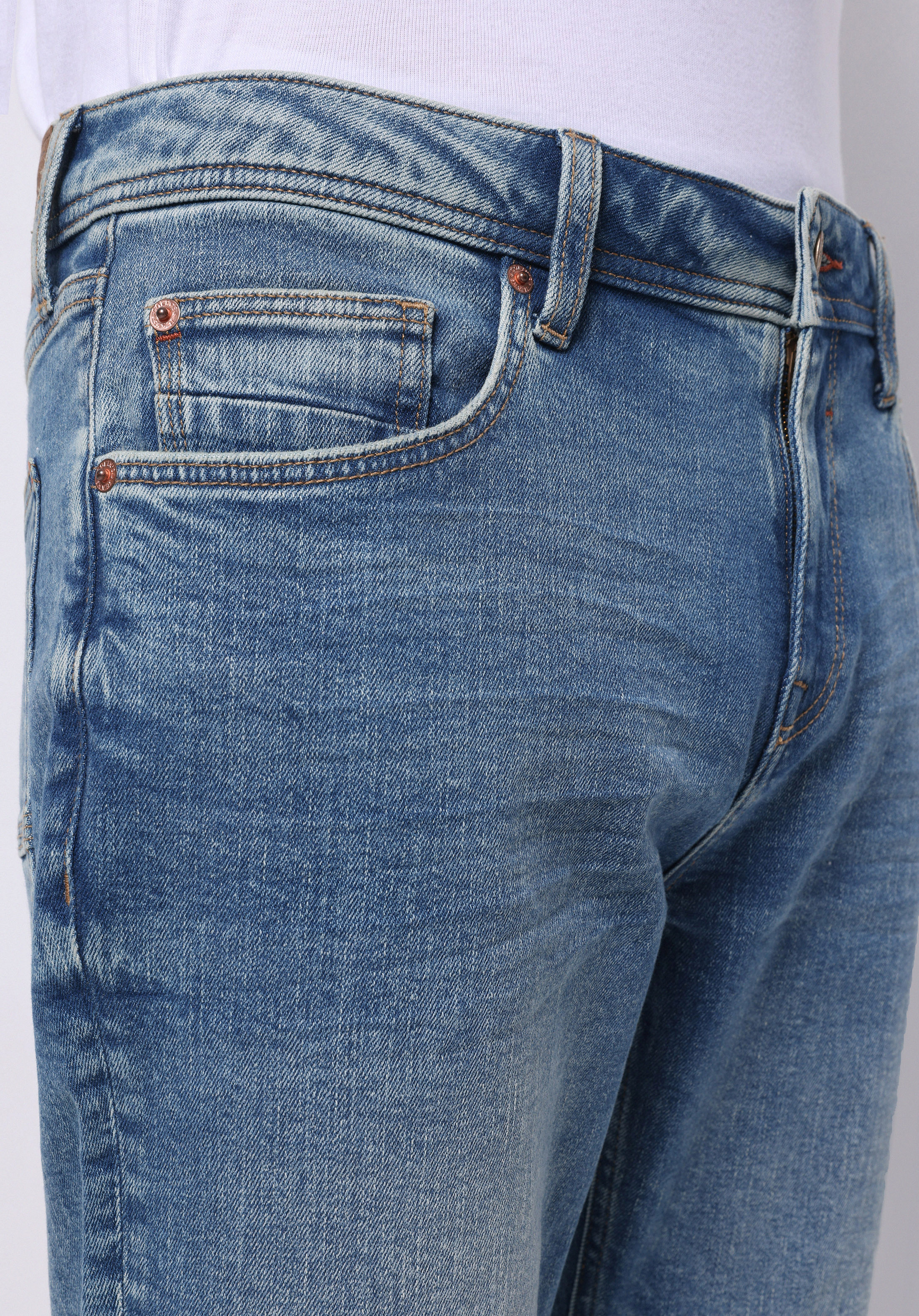 Afișați detalii pentru Short / Pantaloni Scurti De Barbati Denim Straight Fit  Cl1074439