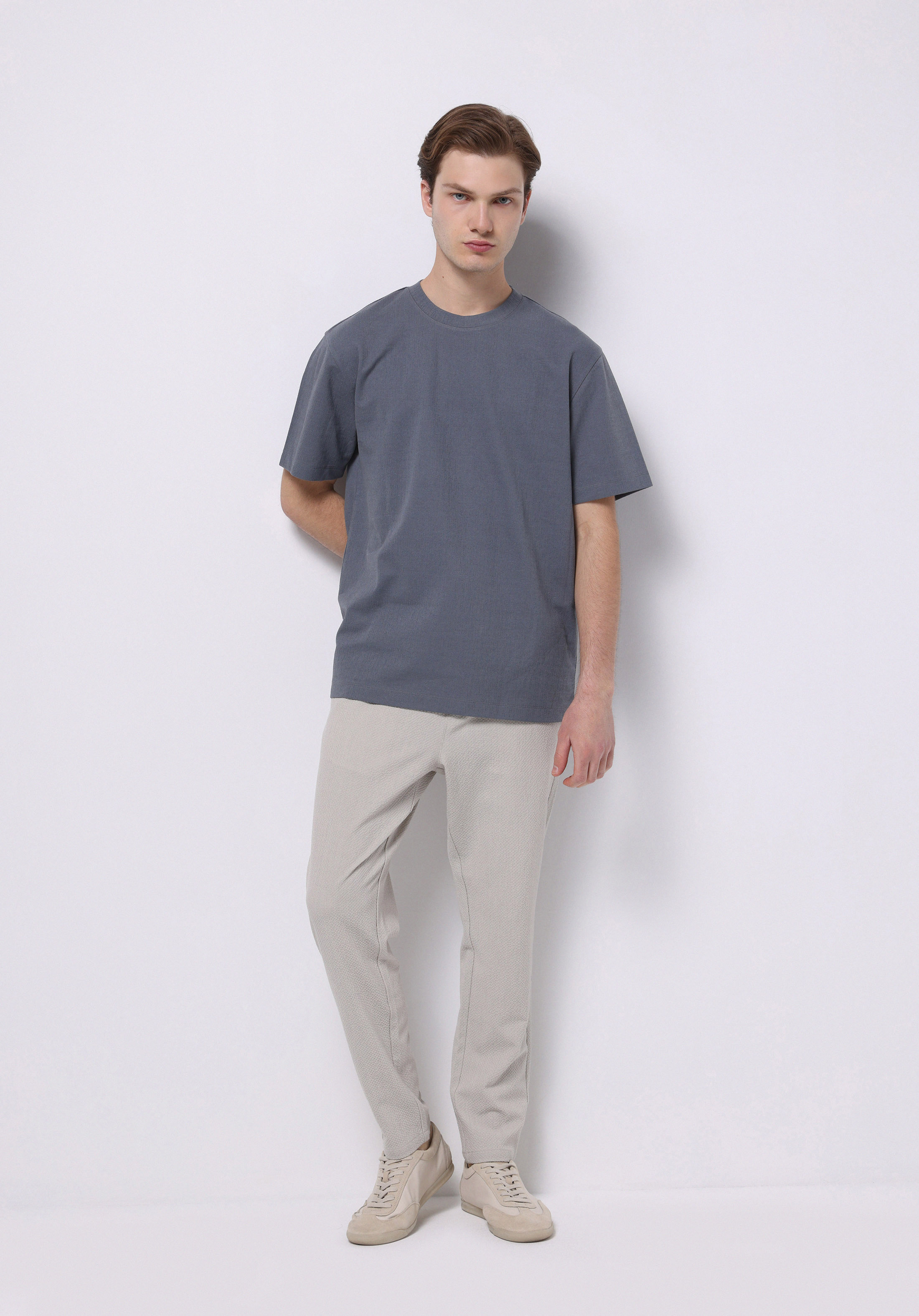 Afișați detalii pentru Pantaloni De Barbati Bej Slim Fit  Cl1074475