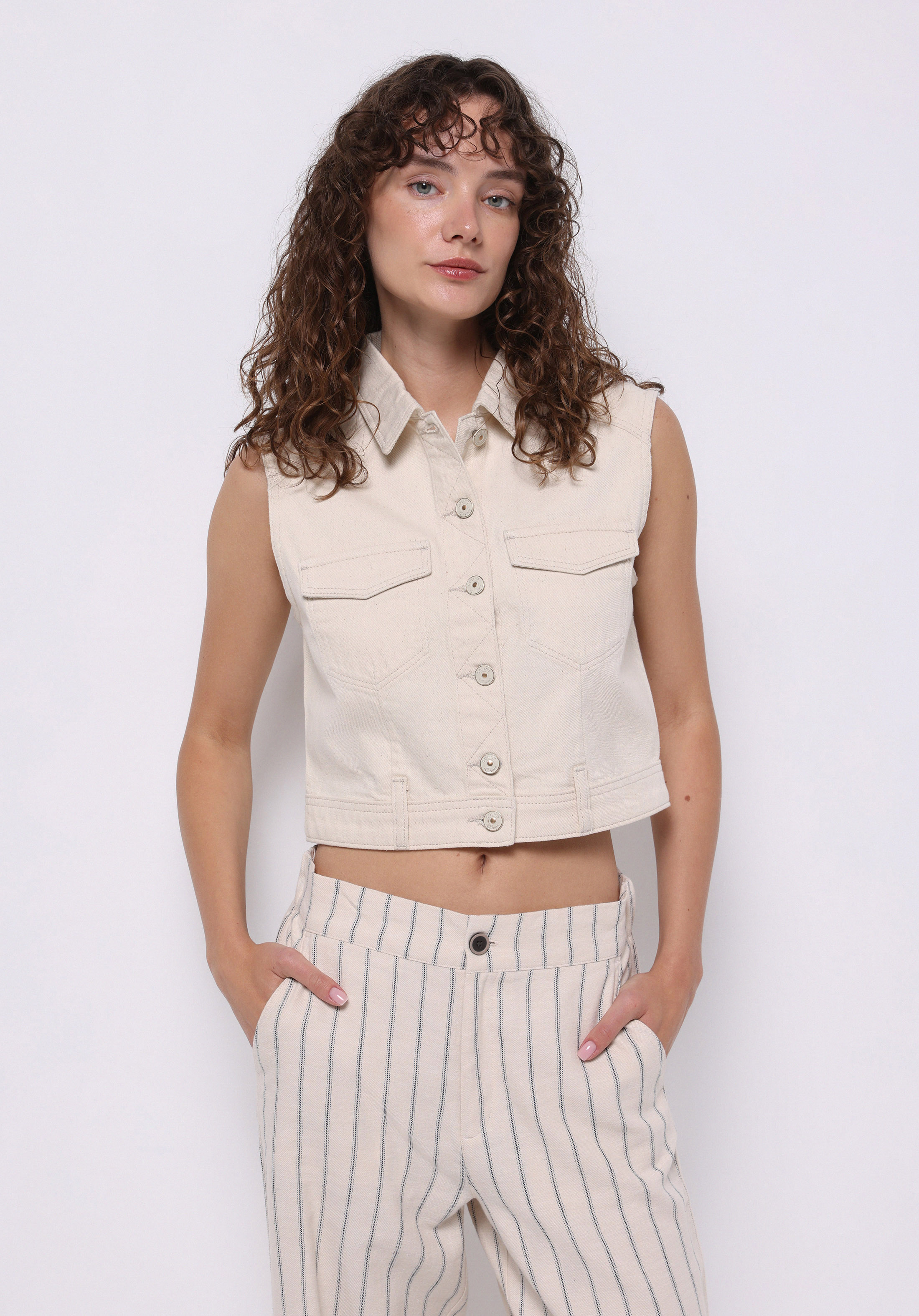 Afișați detalii pentru Vesta De Dama Denim Regular Fit  Cl1074990